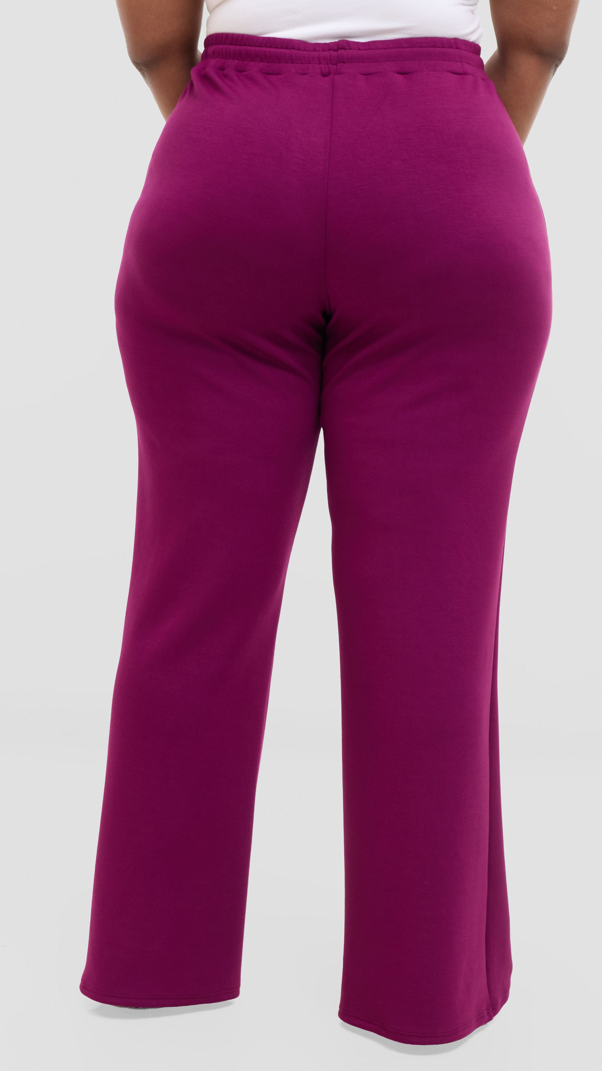 Vivo Straight Pants in Scuba - Mulberry