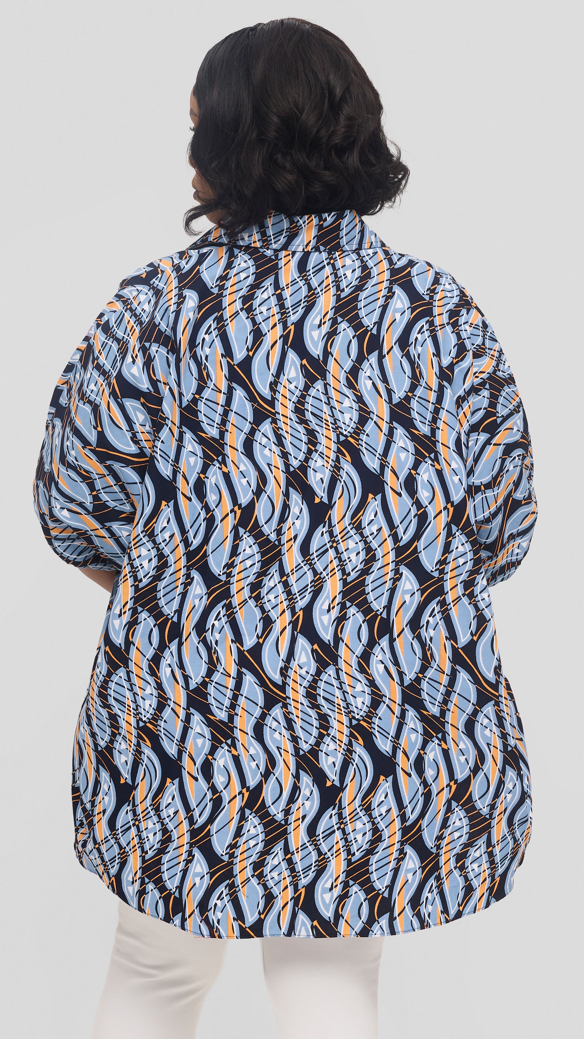 Safari by Vivo Tafari High Low Top in Kitenge - Ngazi Print