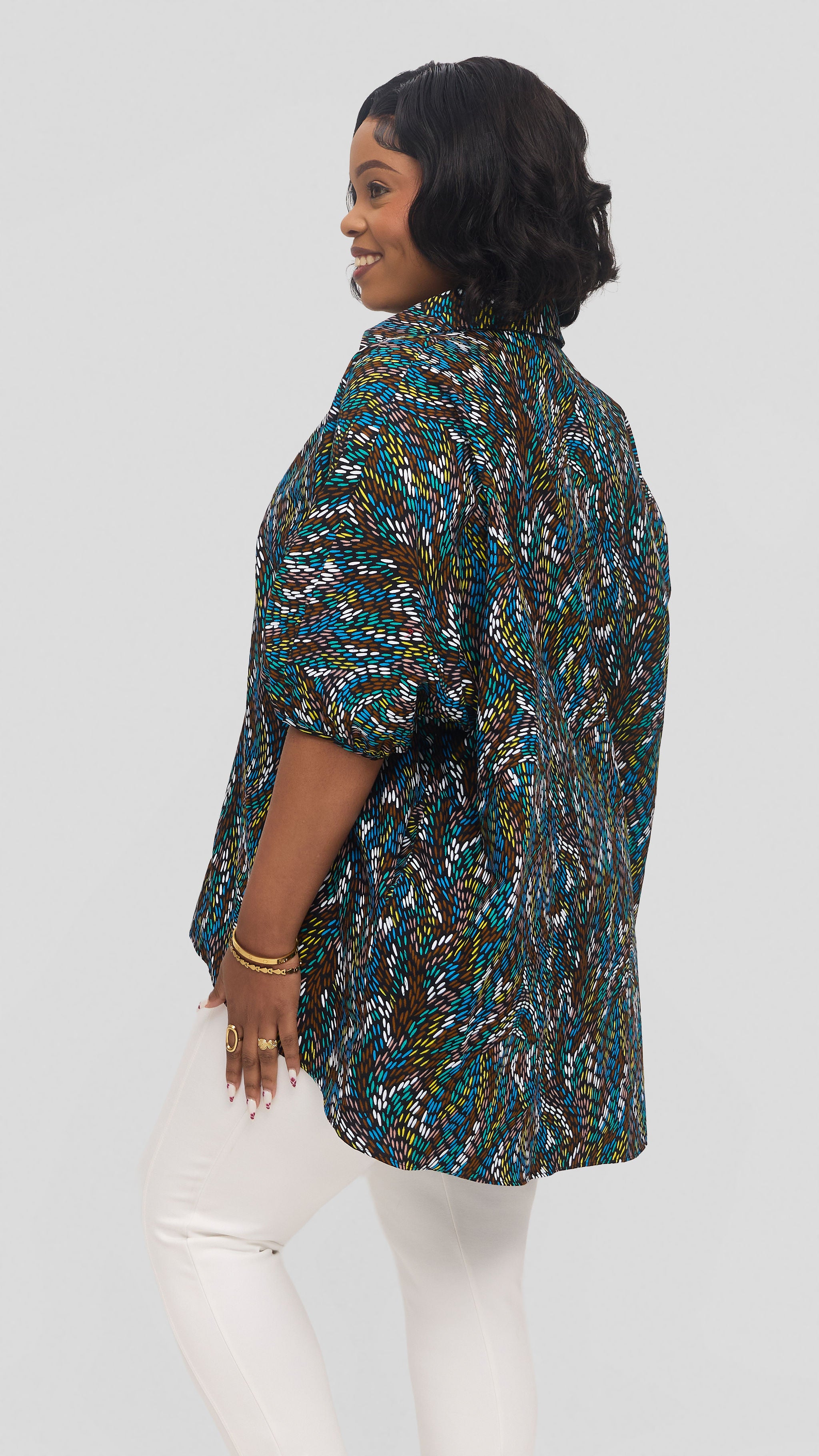 Safari by Vivo Tafari High Low Top in Kitenge - Hakika Print