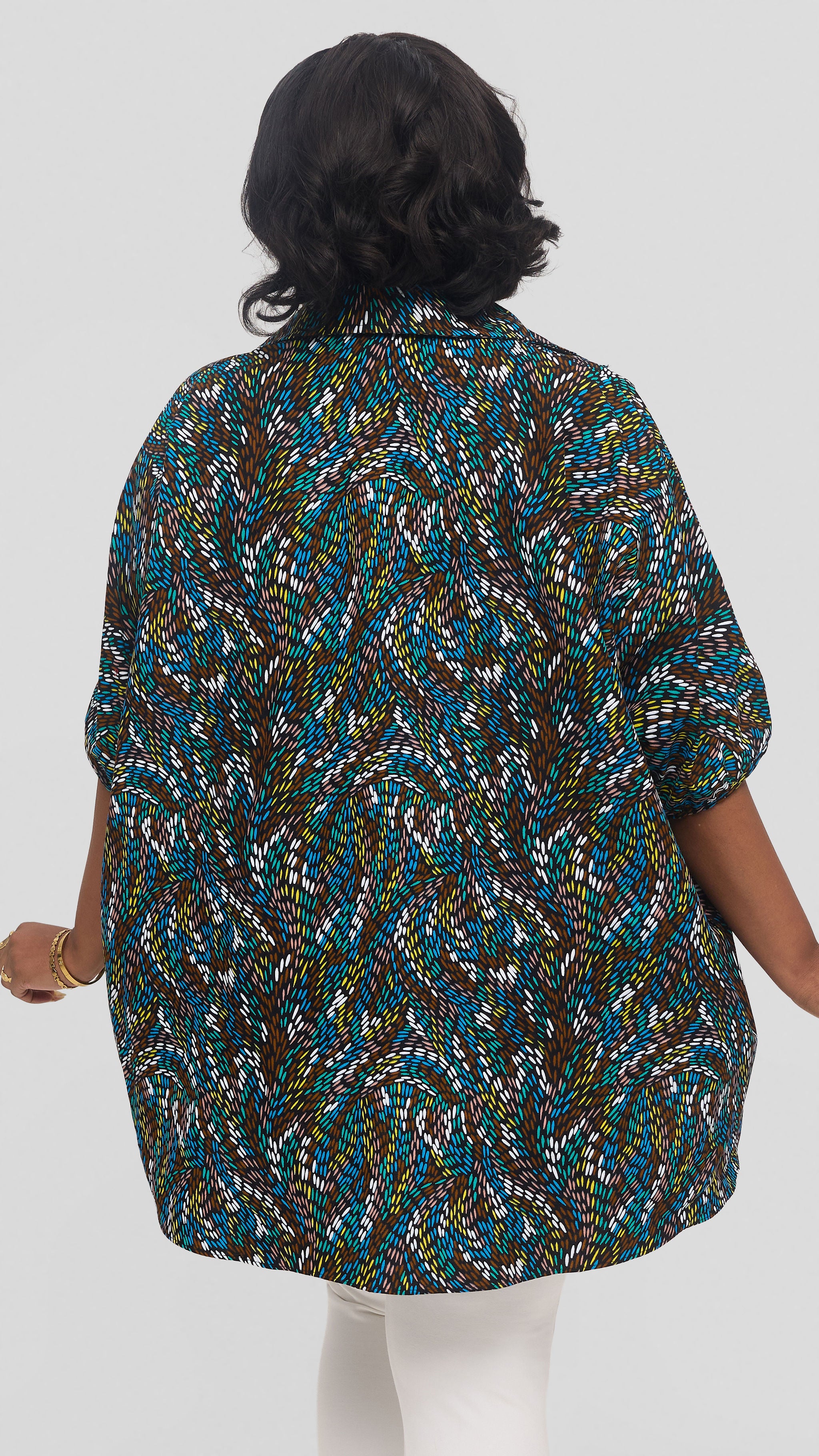 Safari by Vivo Tafari High Low Top in Kitenge - Hakika Print