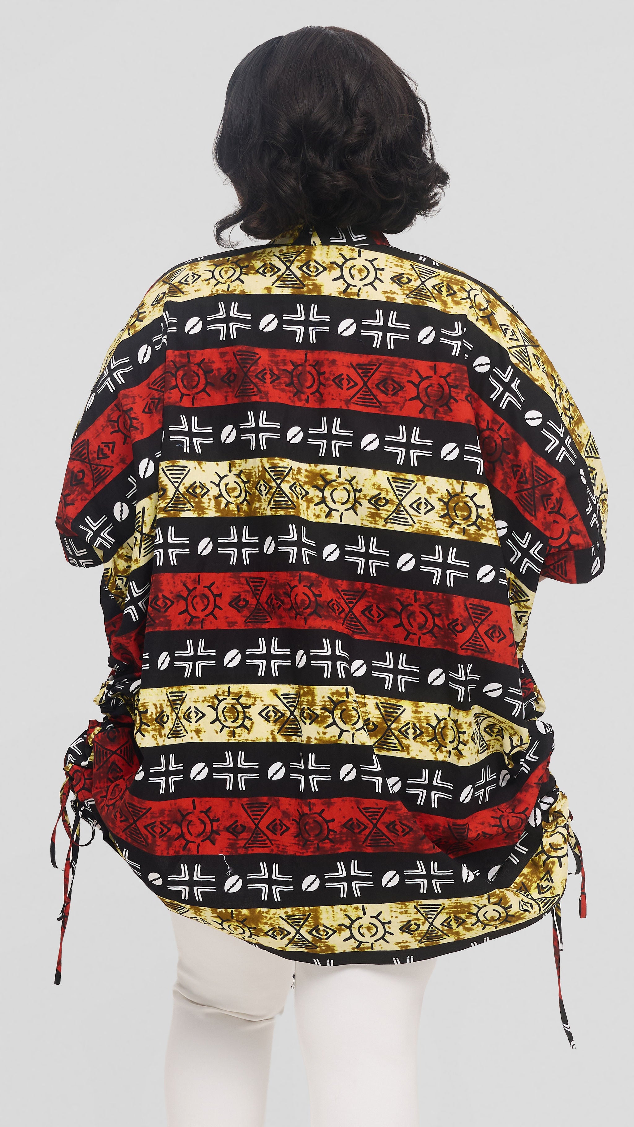 Safari by Vivo Zehra Short Kimono in Kitenge - Keya Print