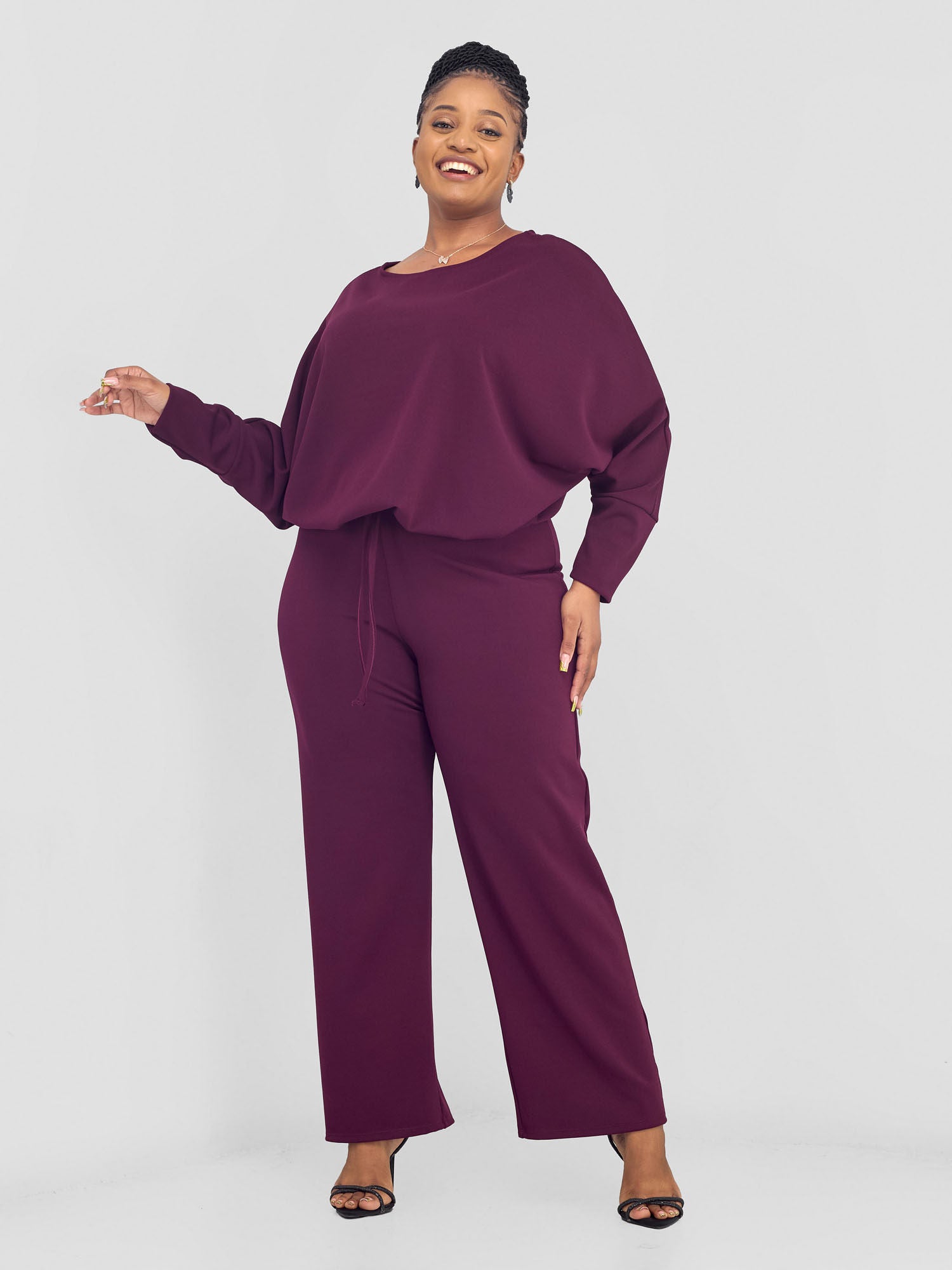 Vivo Wila Dolman Top - Burgundy