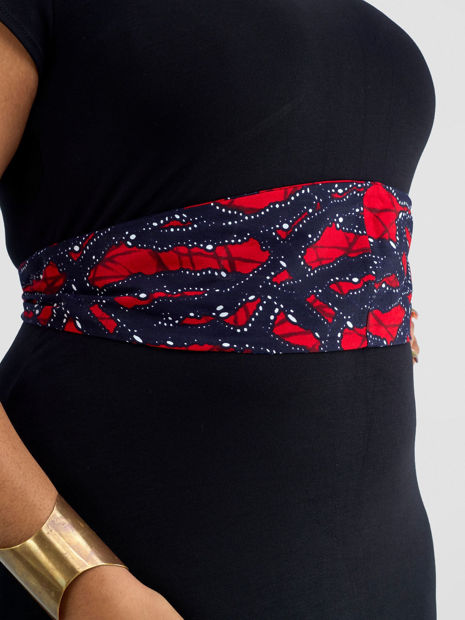 Vivo Basic Aziza Belt - Red / Black Print