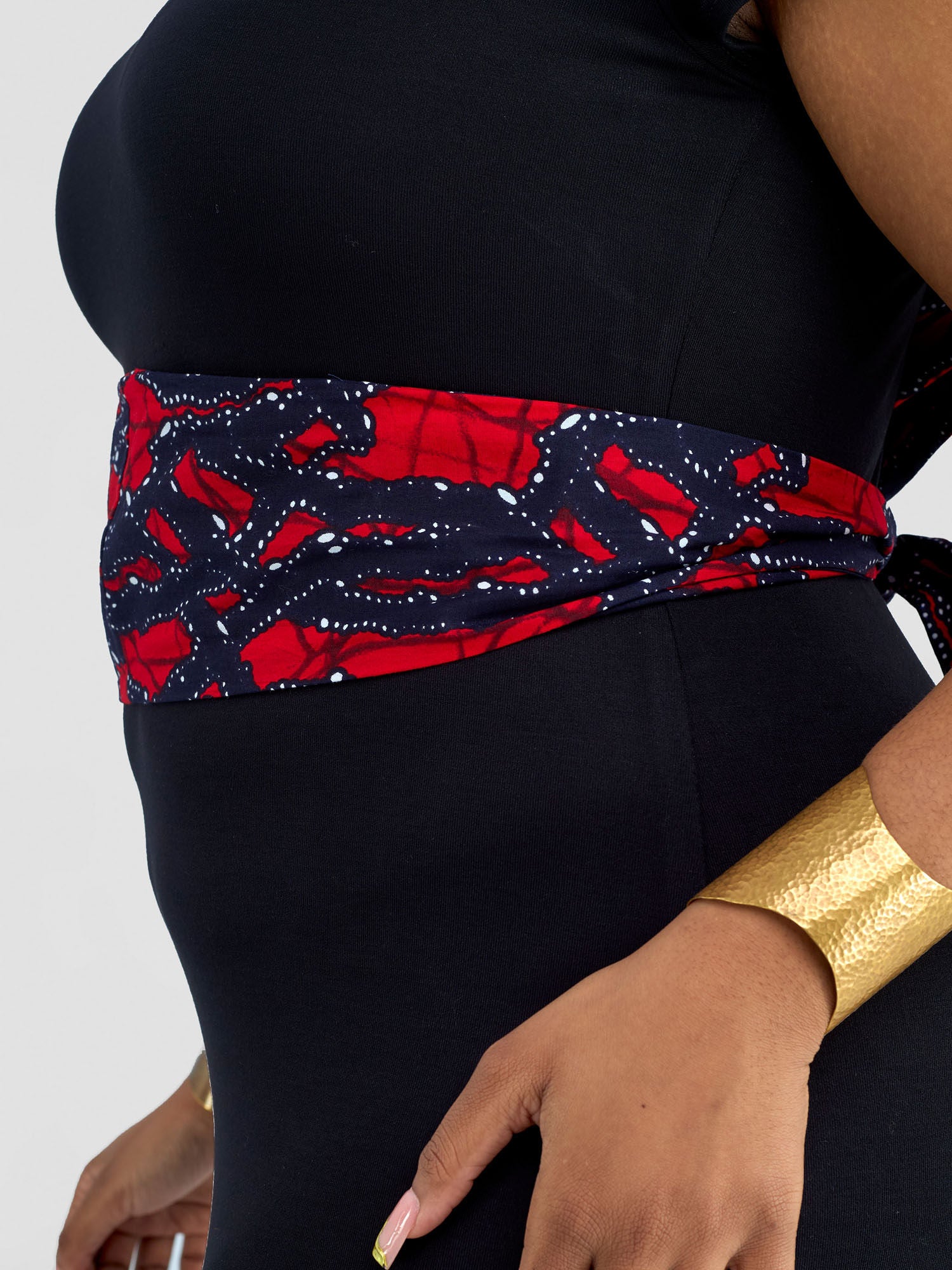 Vivo Basic Aziza Belt - Red / Black Print