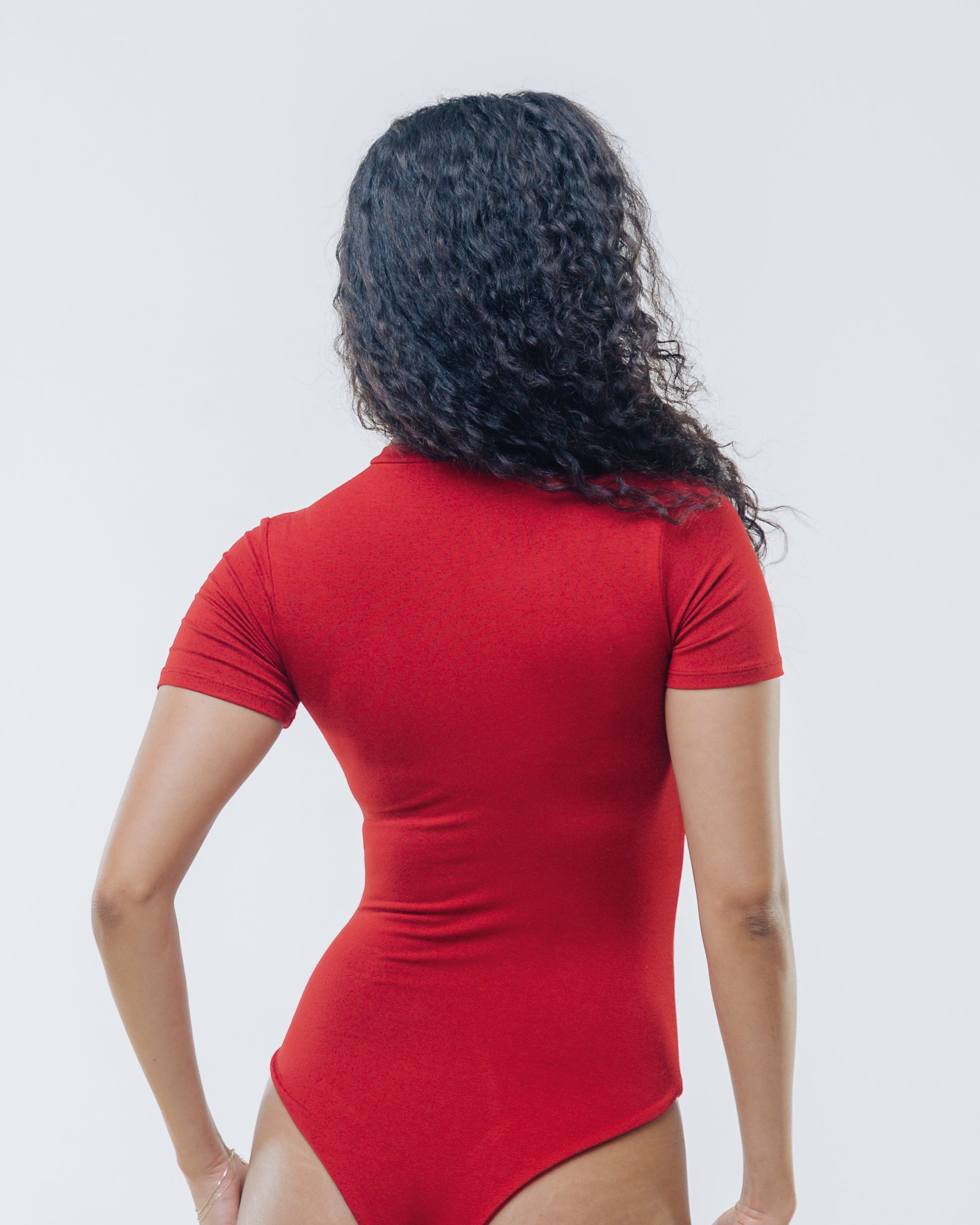 Vivo X This Is Essential  Short Sleeve Bodysuit - Red