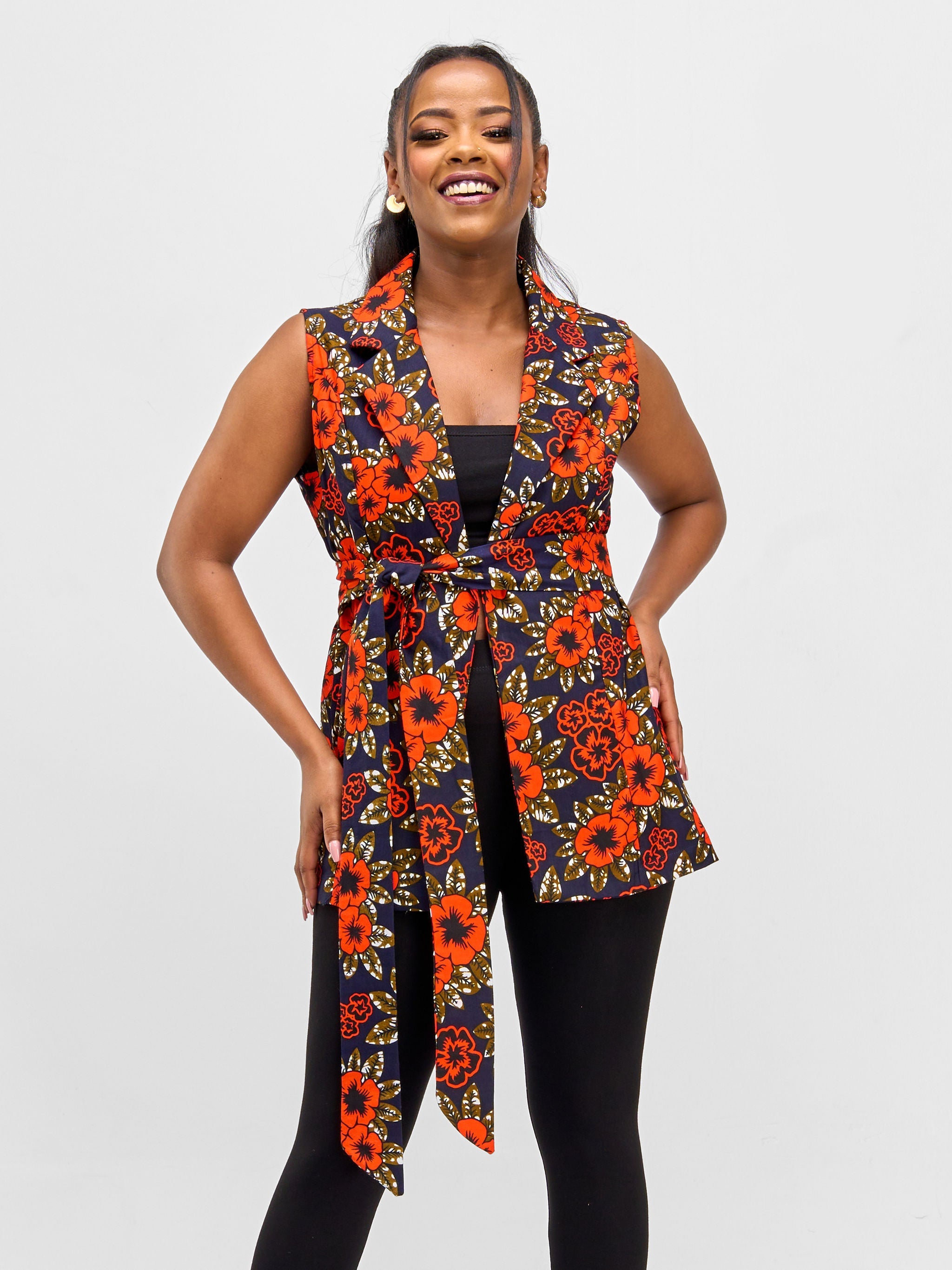 Vivo Safari Sleeveless Blazer - Manda