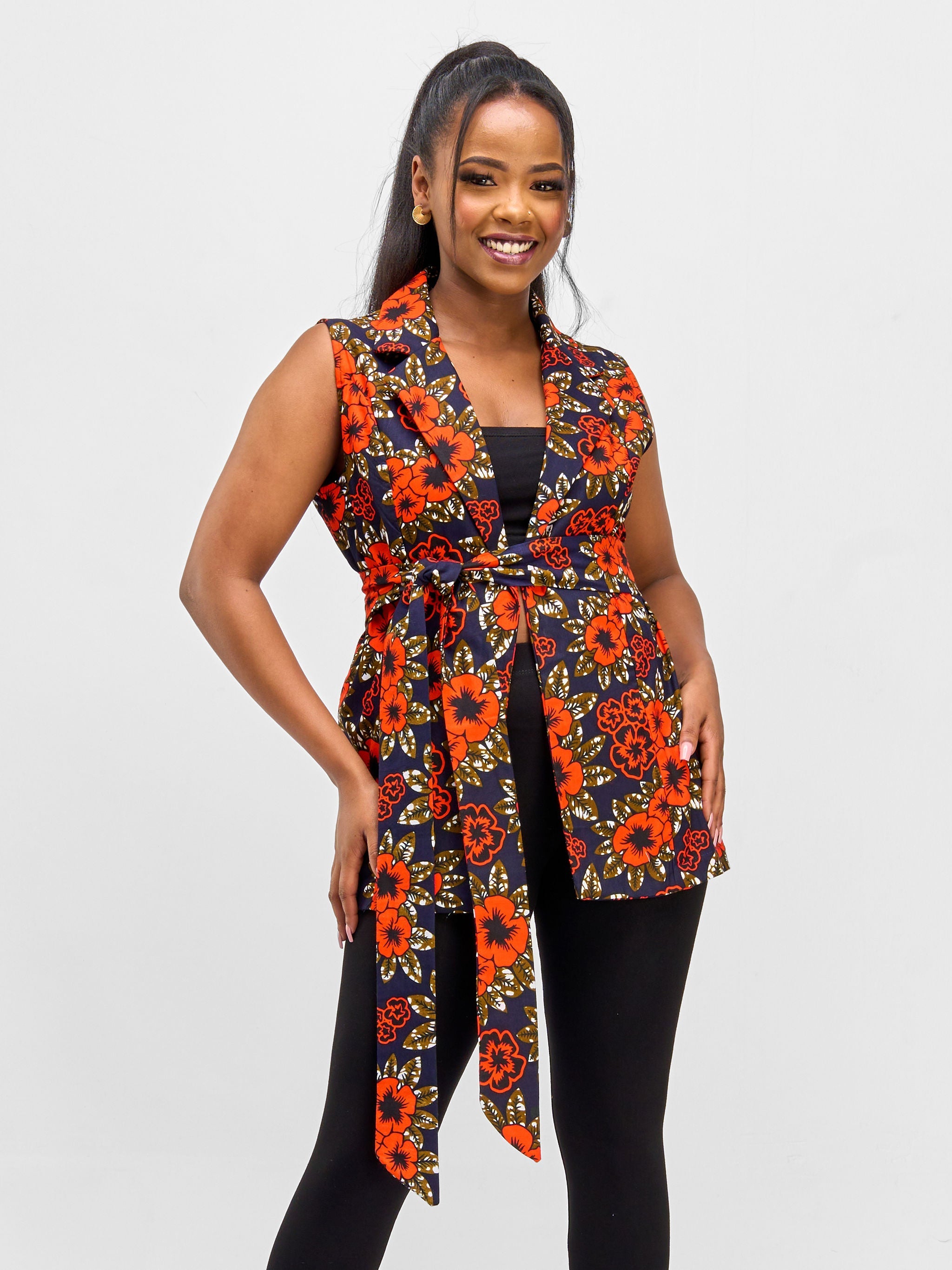 Vivo Safari Sleeveless Blazer - Manda