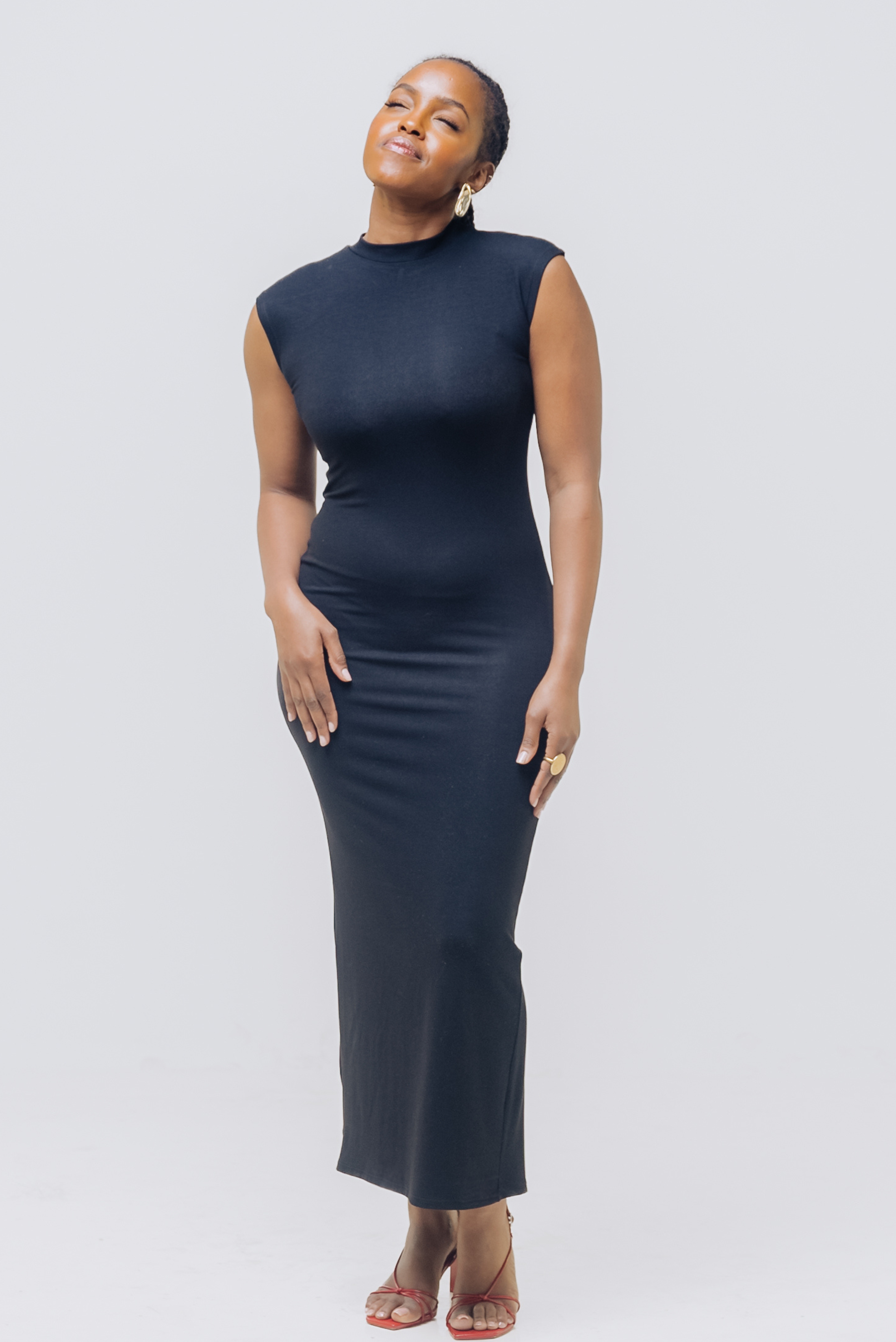 Vivo X This Is Essential Midi Dress - Black