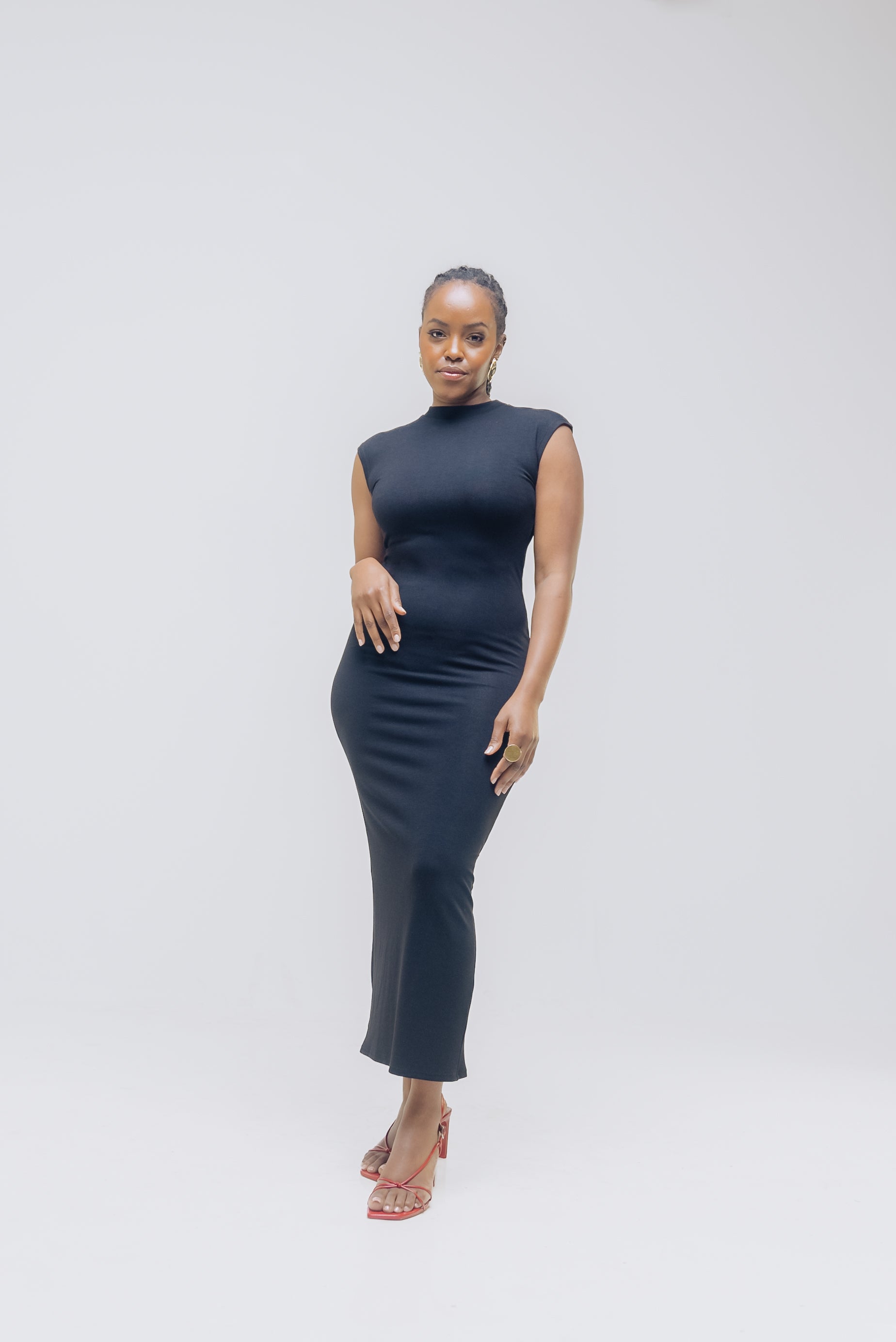 Vivo X This Is Essential Midi Dress - Black