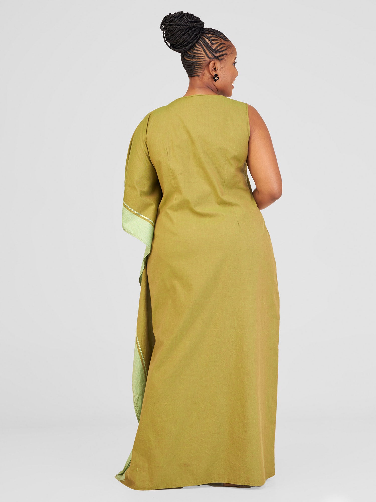 Safari Haya Assymetrical Maxi Dress - Parrot Koko Print