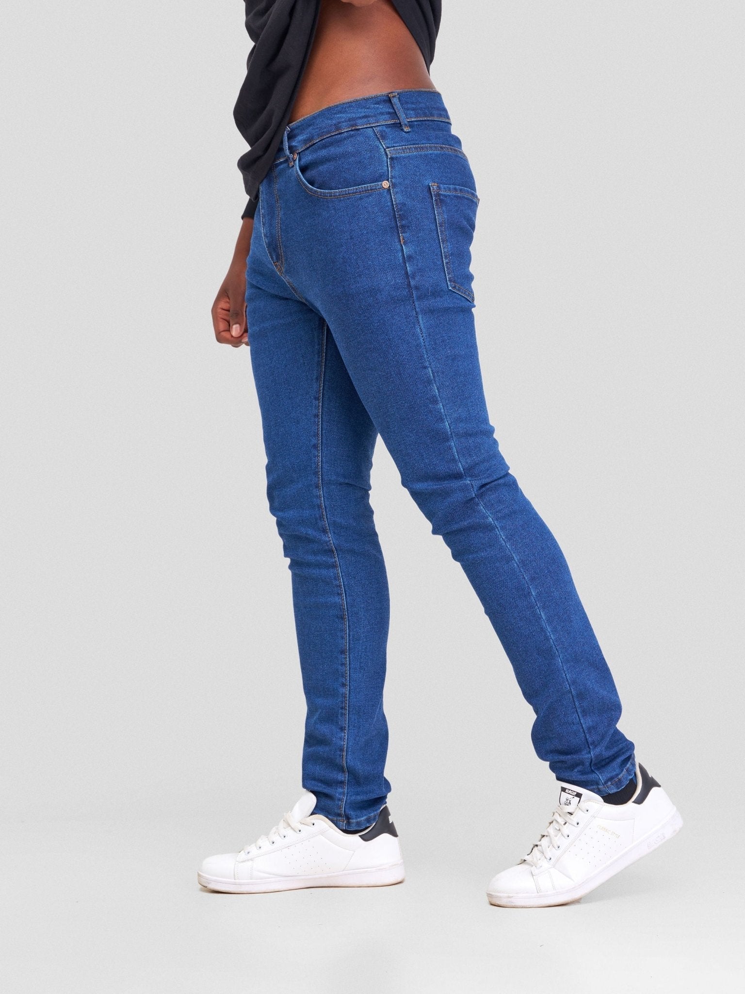 Denim Haven Classic Men's Straight Jeans - Dark Blue - Shopzetu