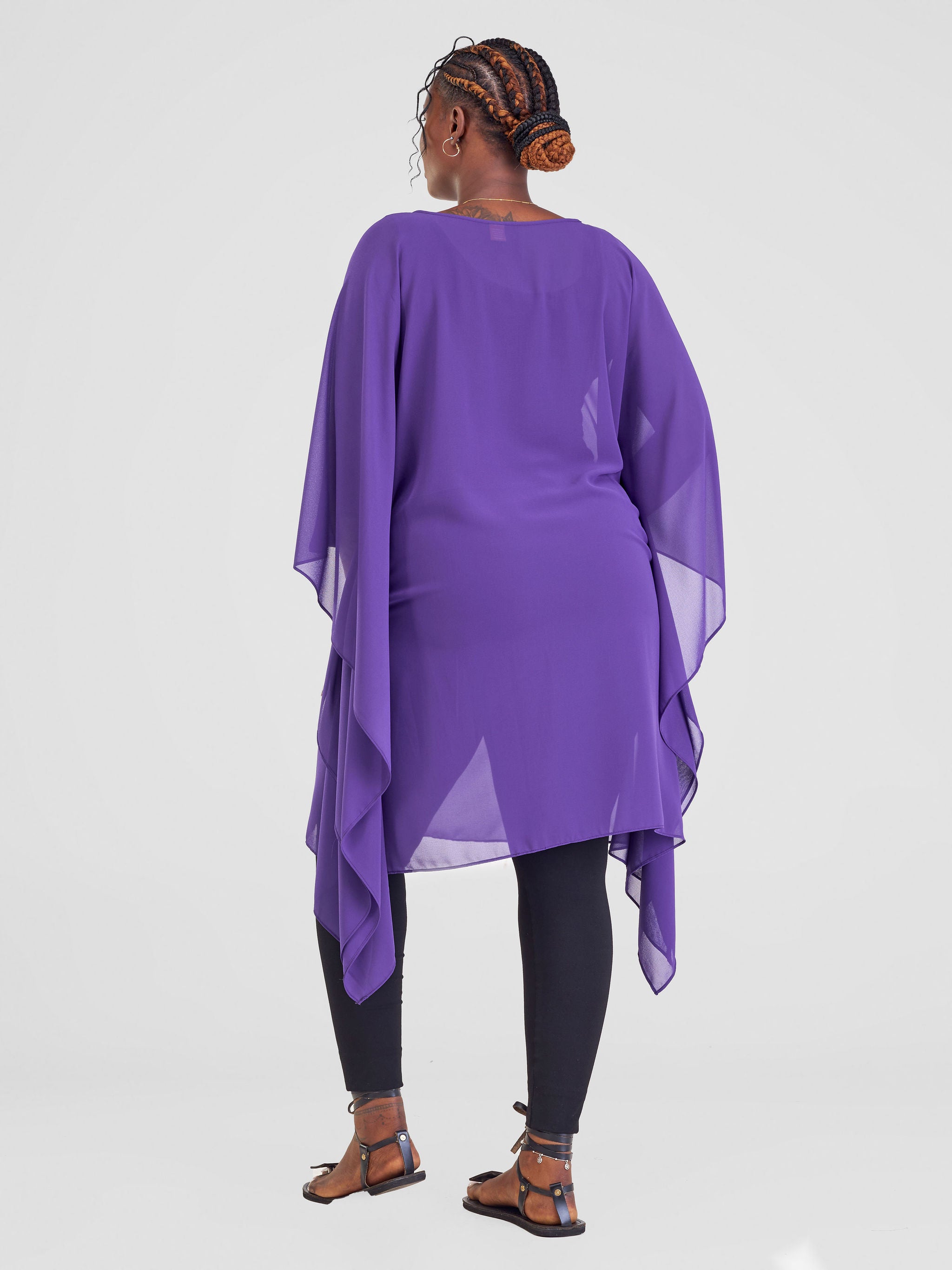 Vivo Basic Destiny Chiffon Top - Purple