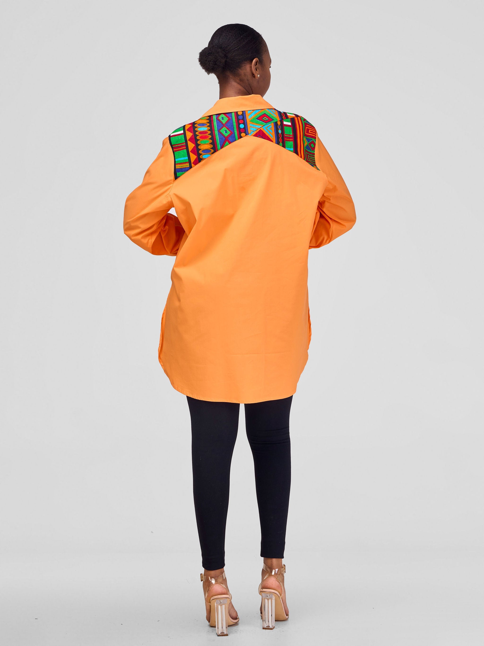 Safari Lira Criss - Cross Yoke Shirt - Orange