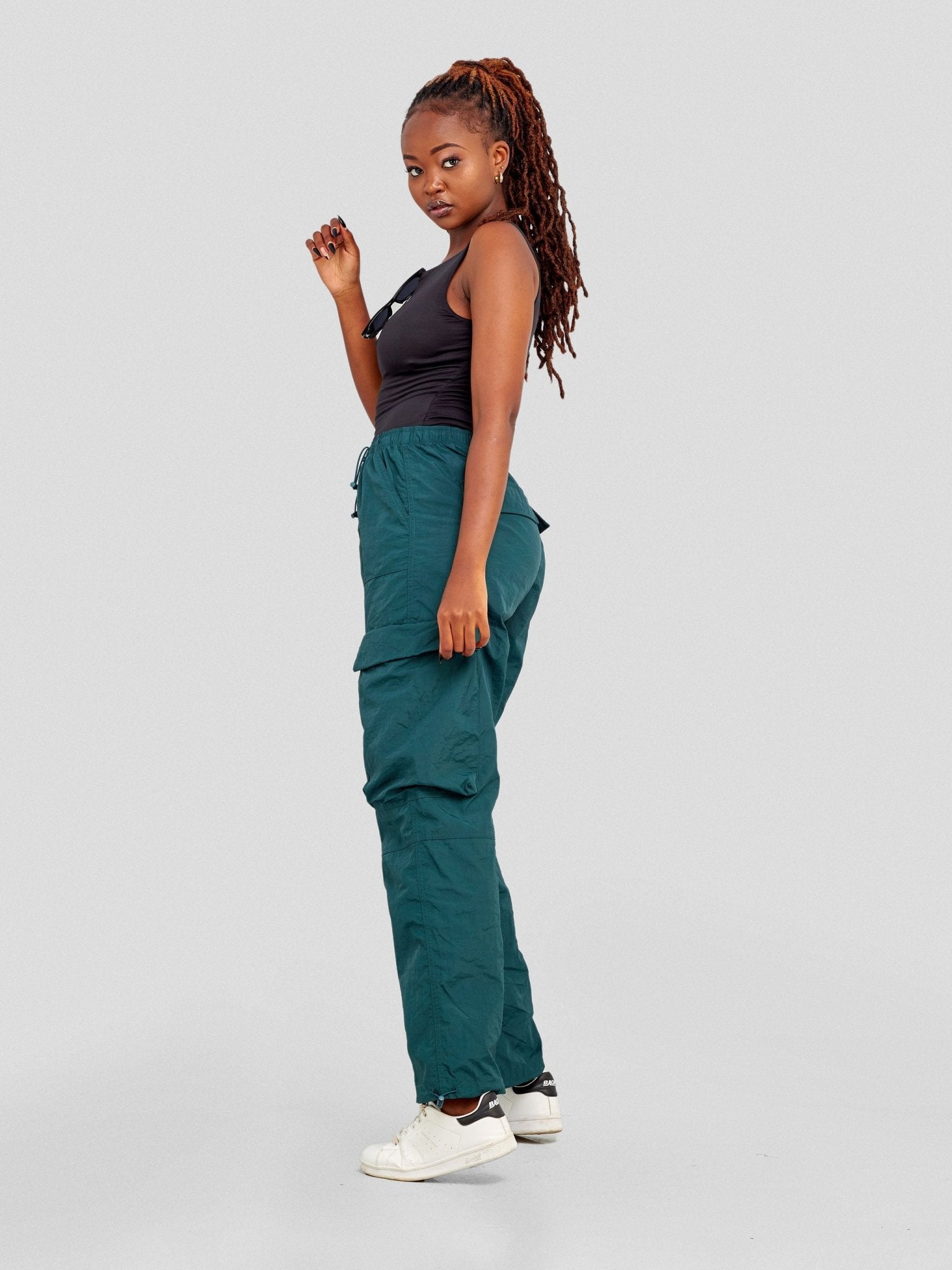 Popular 21 Cargo Parachutes Pants - Botanical Garden(Hunter) - Shopzetu