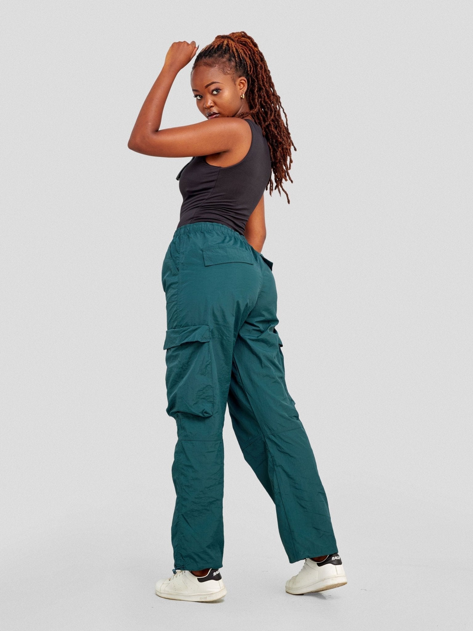 Popular 21 Cargo Parachutes Pants - Botanical Garden(Hunter) - Shopzetu