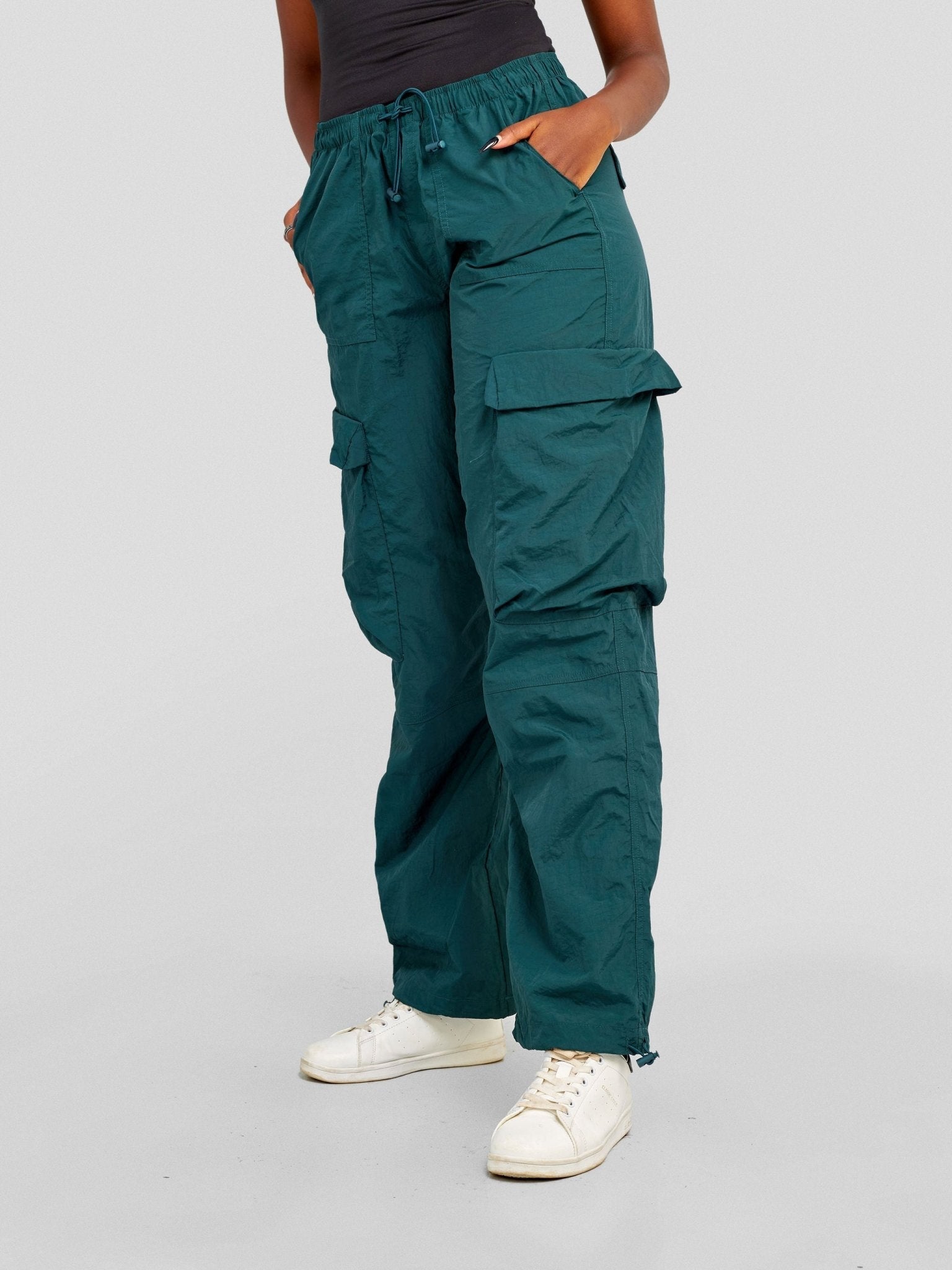 Popular 21 Cargo Parachutes Pants - Botanical Garden(Hunter) - Shopzetu