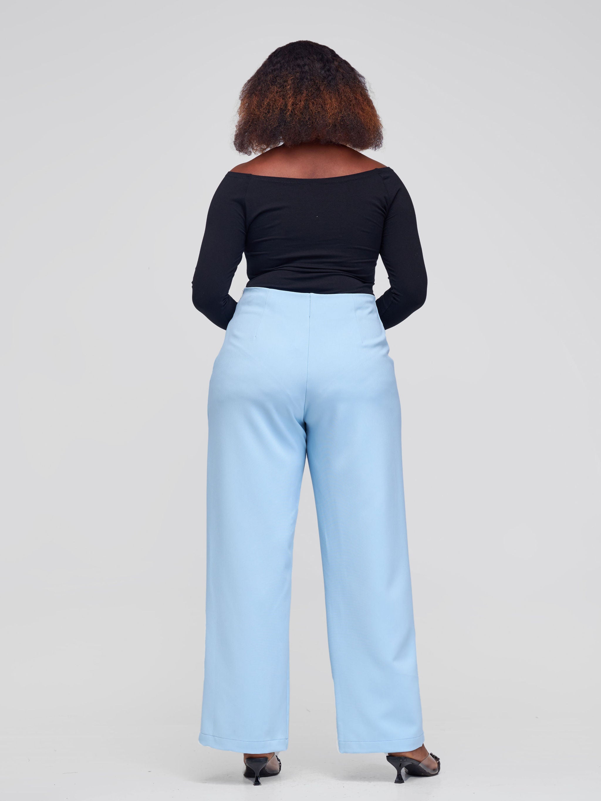 Vivo Taji Straight Leg Pants - Light Blue