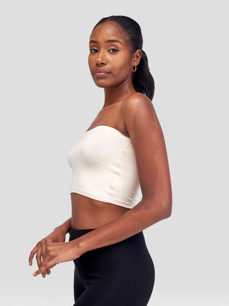 Zoya Basic Jersey Bandeau - Buttermilk - Shopzetu