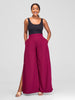 Vivo Yumi High Waist Pants  - Burgundy