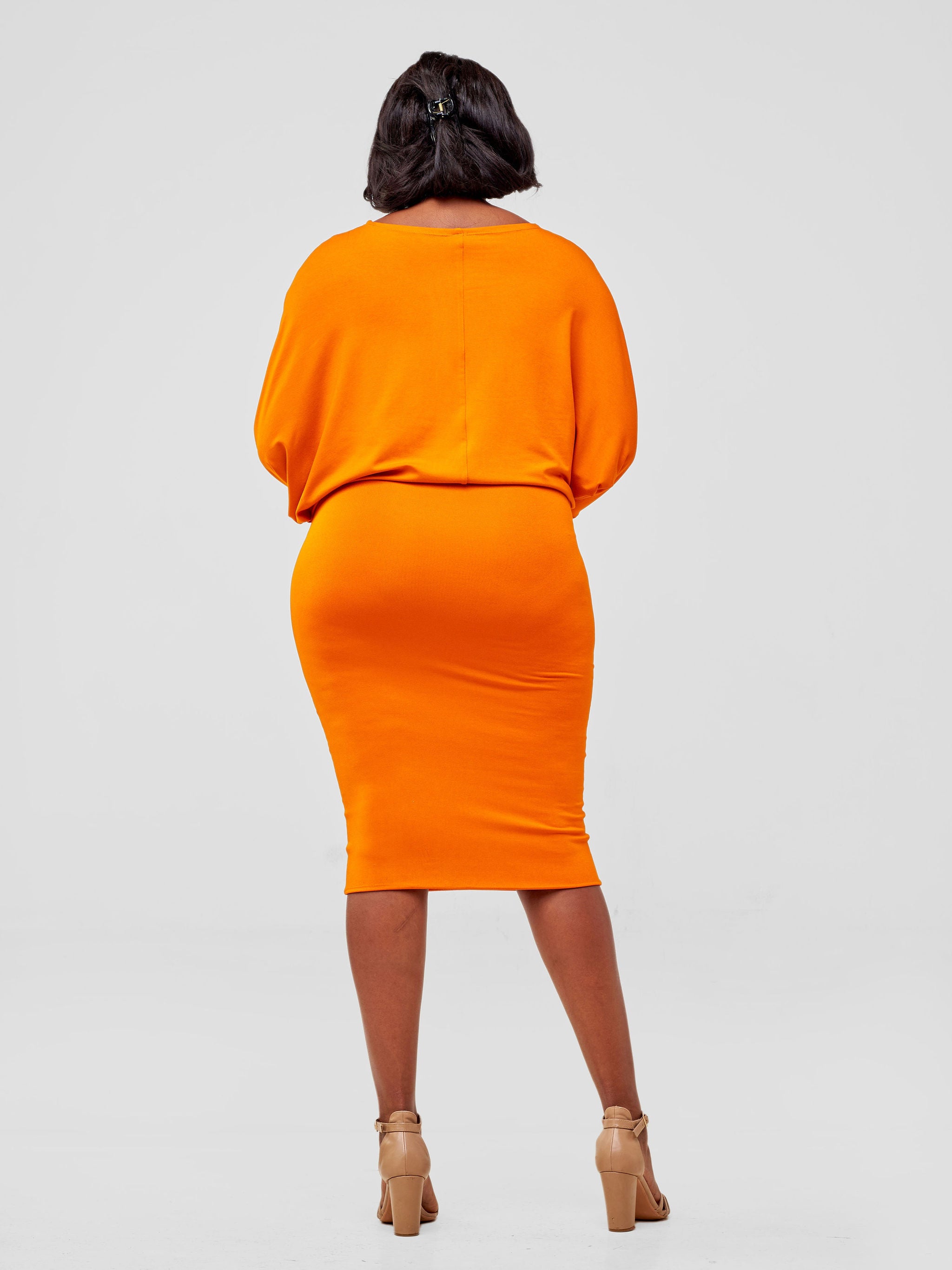 Vivo Basic Tolani Jersey Dress - Orange