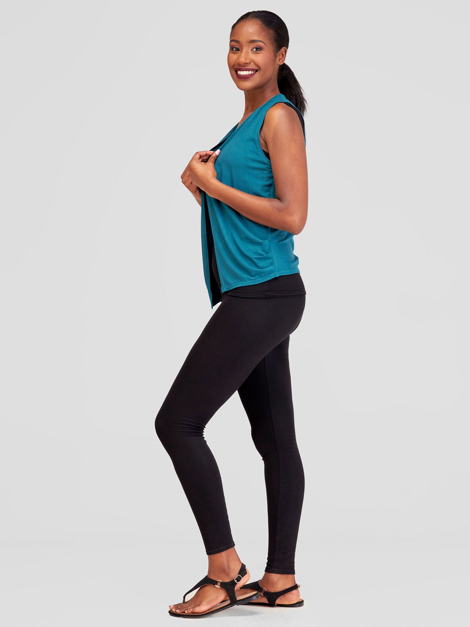 Vivo Basic Sleeveless Sienna Waterfall - Teal