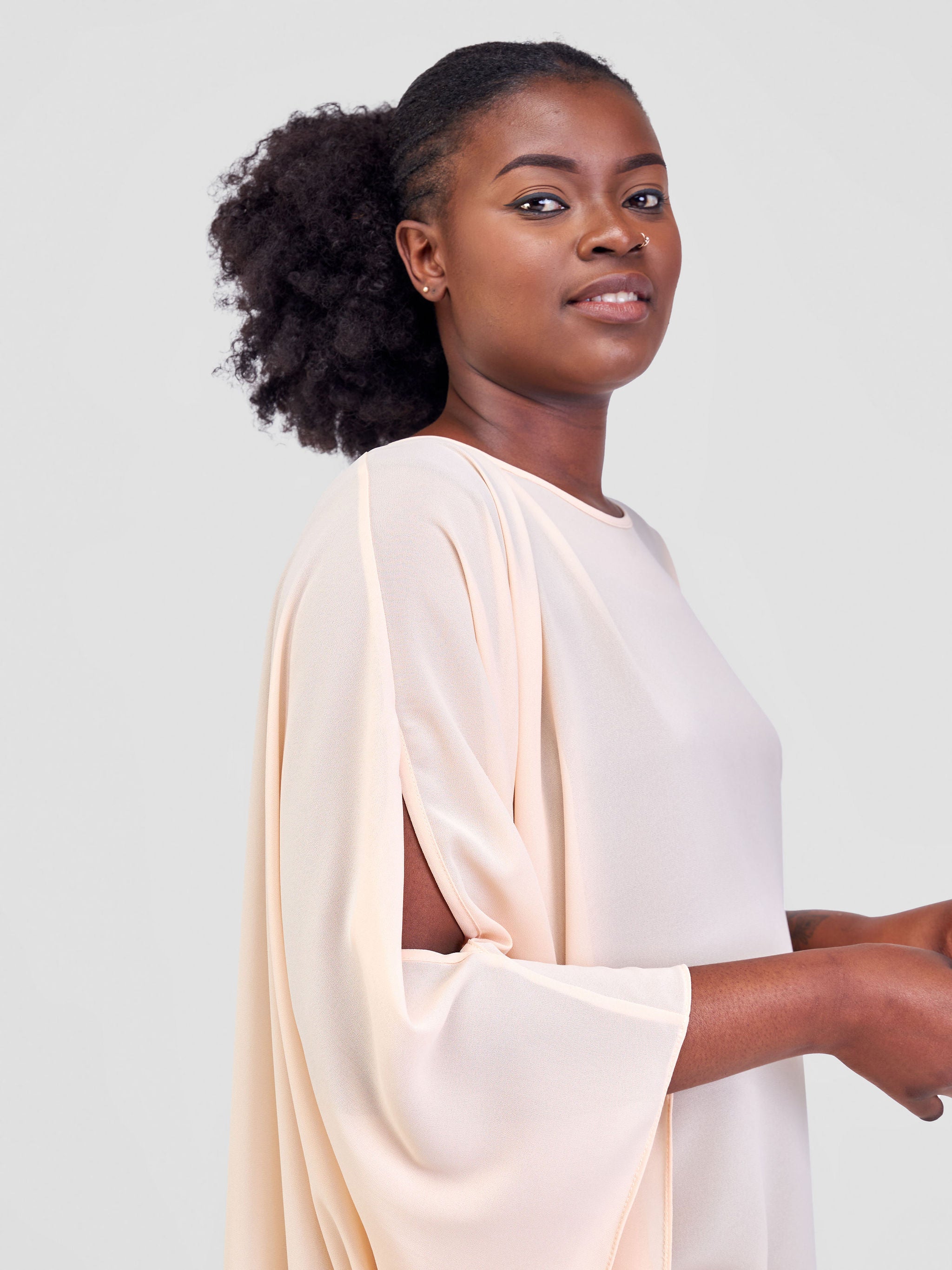 Vivo Malindi Loose Top - Cream