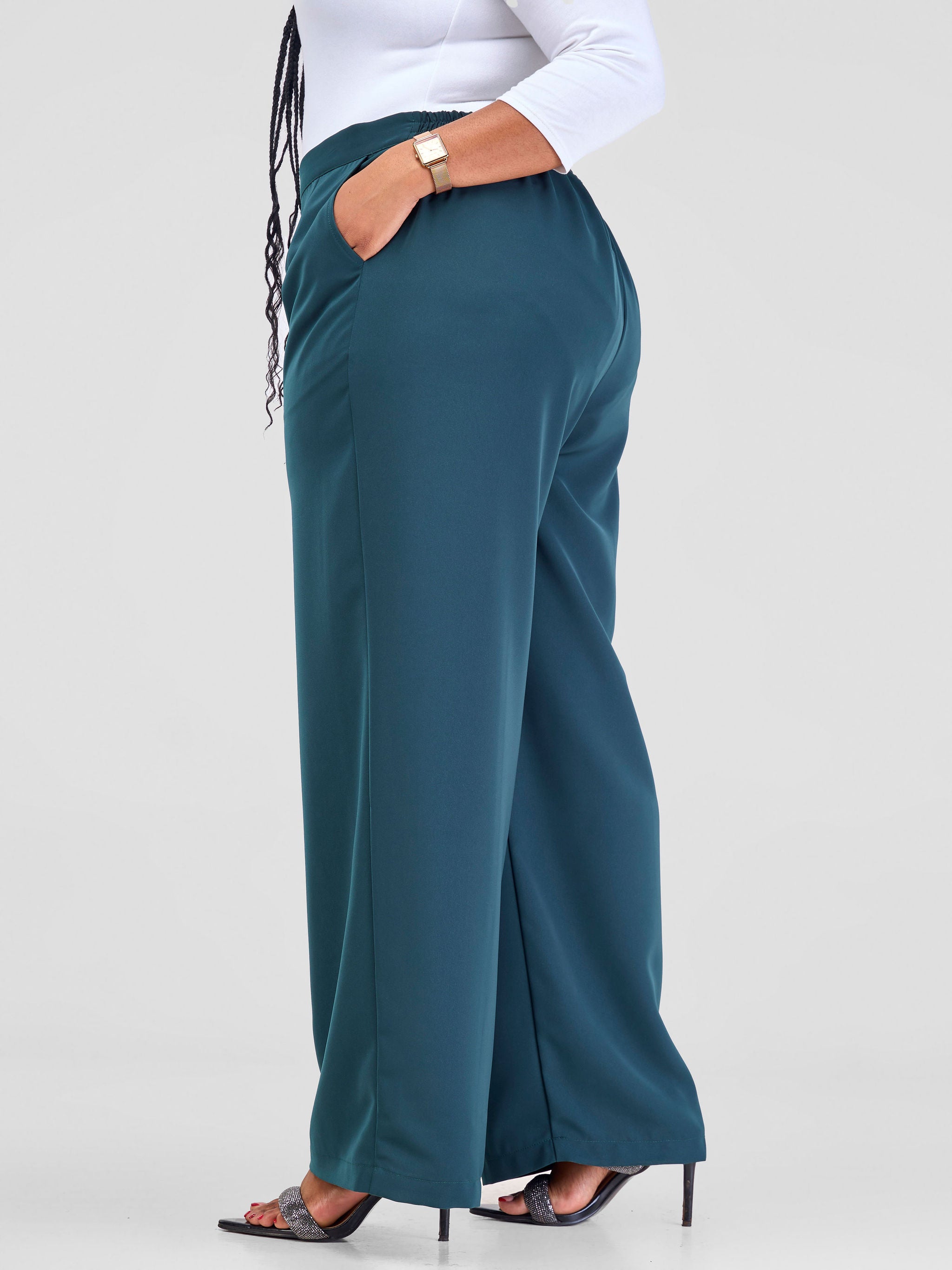 Vivo Arafa Straight Leg pants - Dark Green