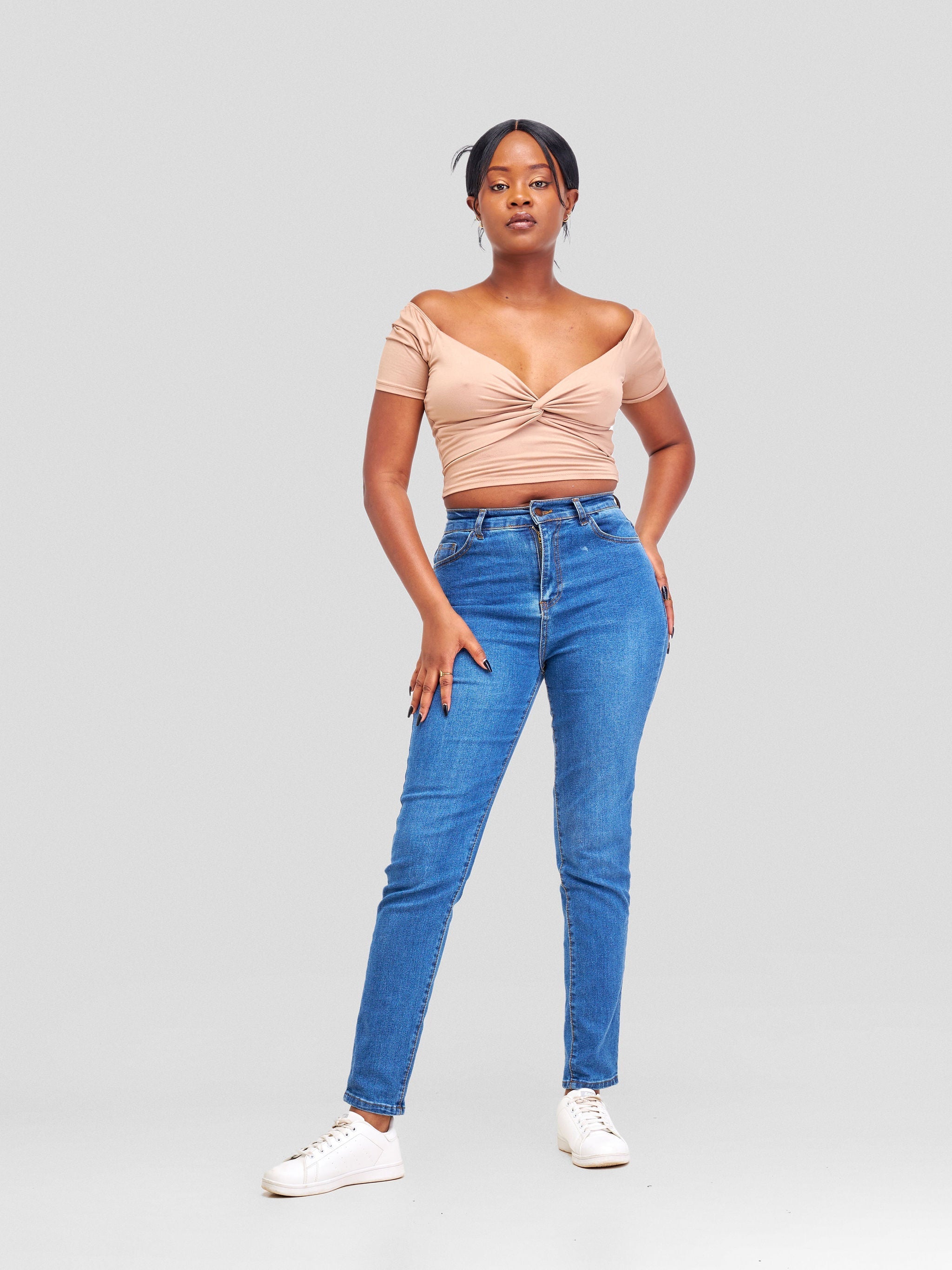 Denim Haven High Rise Skinny Jeans - Light Blue