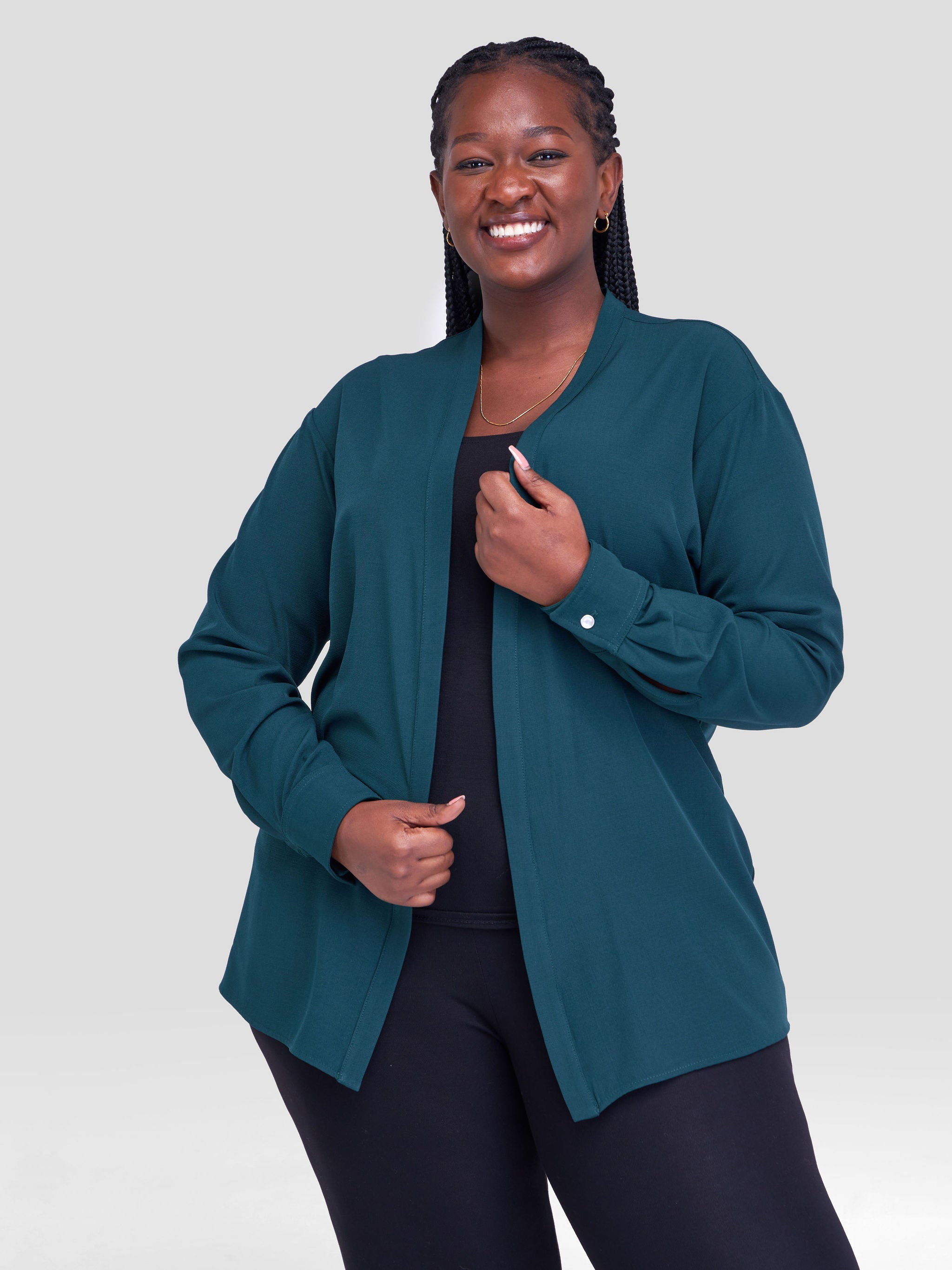 Vivo Zahari Long Sleeve Shirt - Dark Green