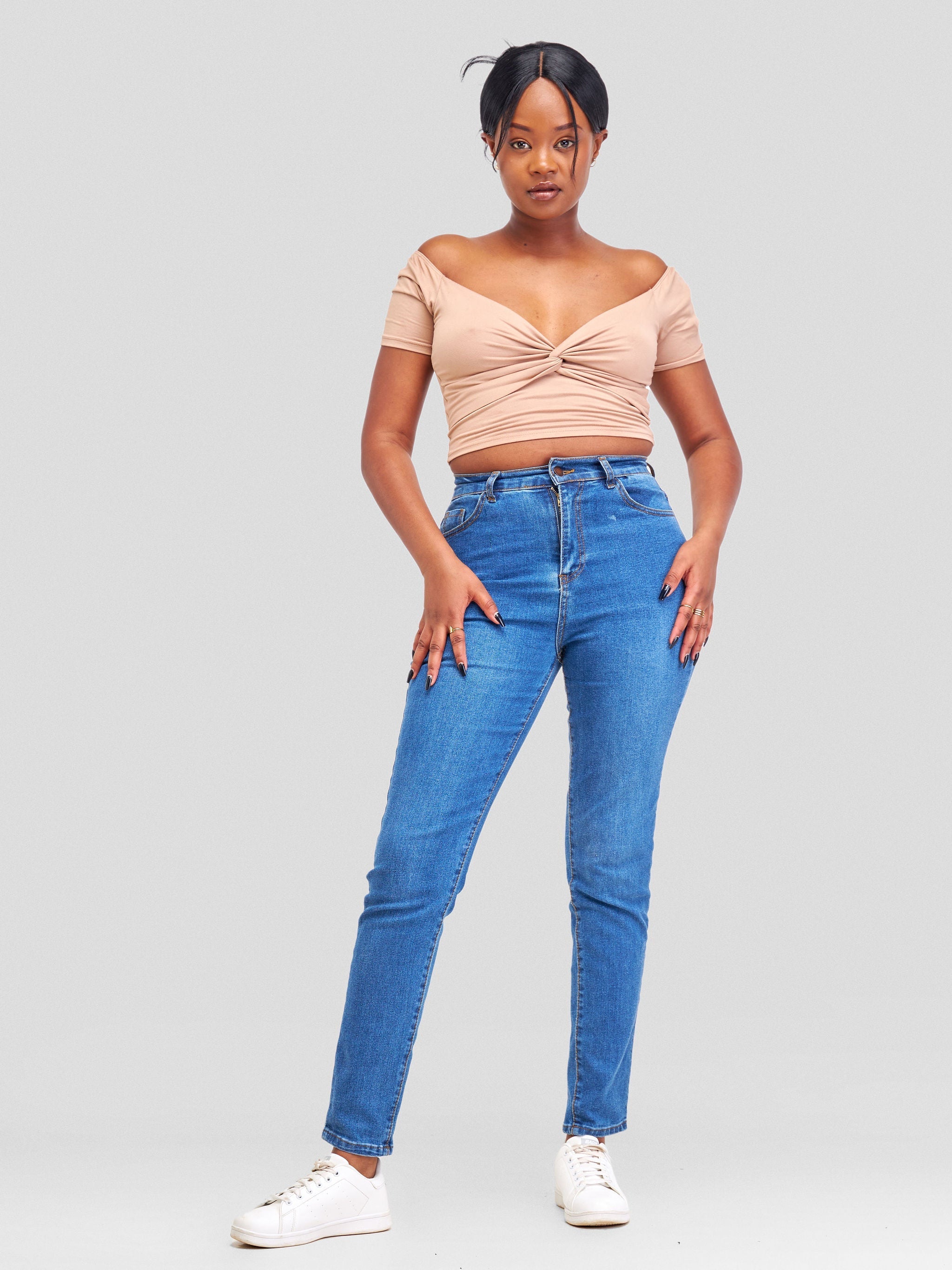 Denim Haven High Rise Skinny Jeans - Light Blue