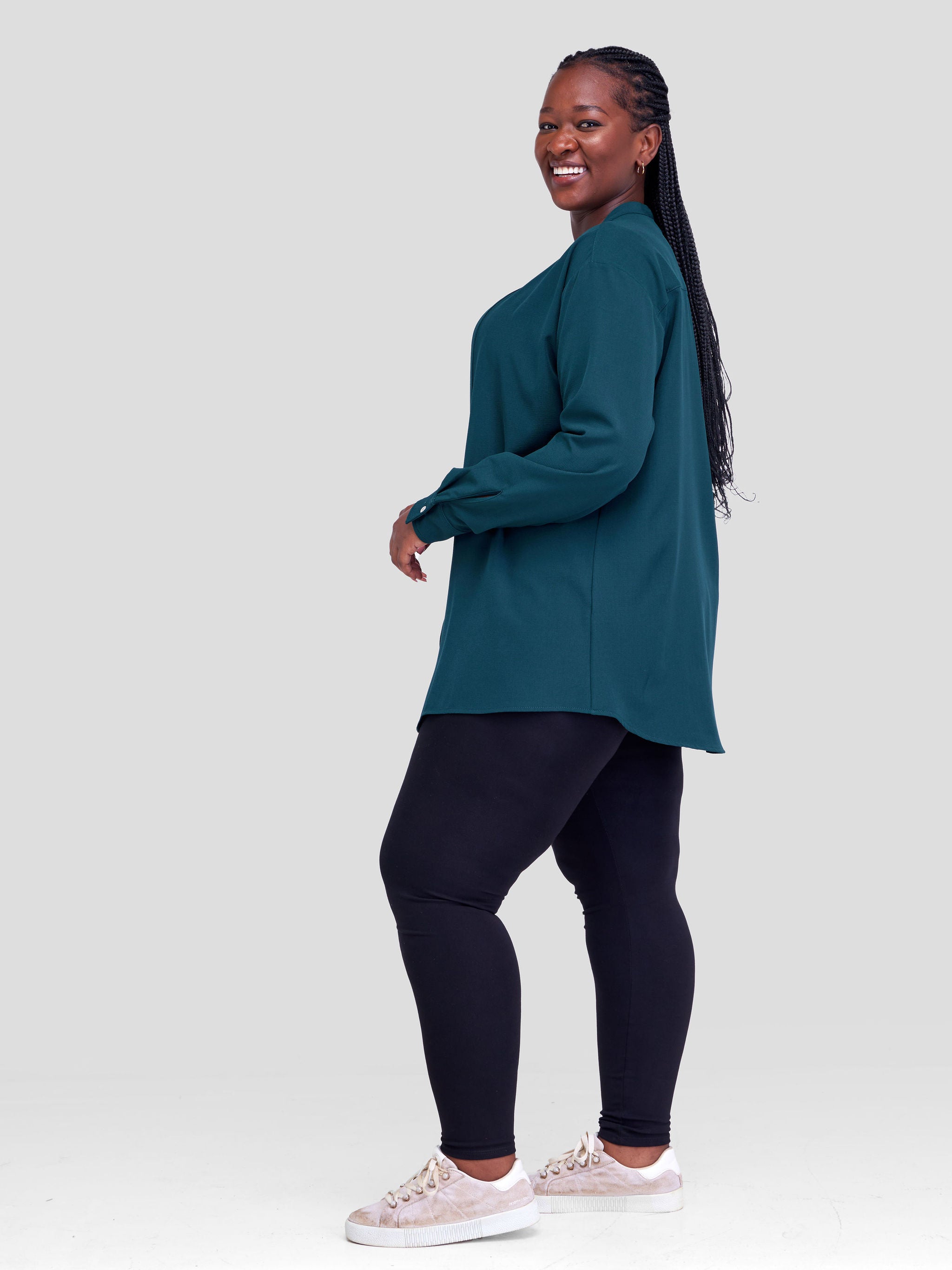 Vivo Zahari Long Sleeve Shirt - Dark Green