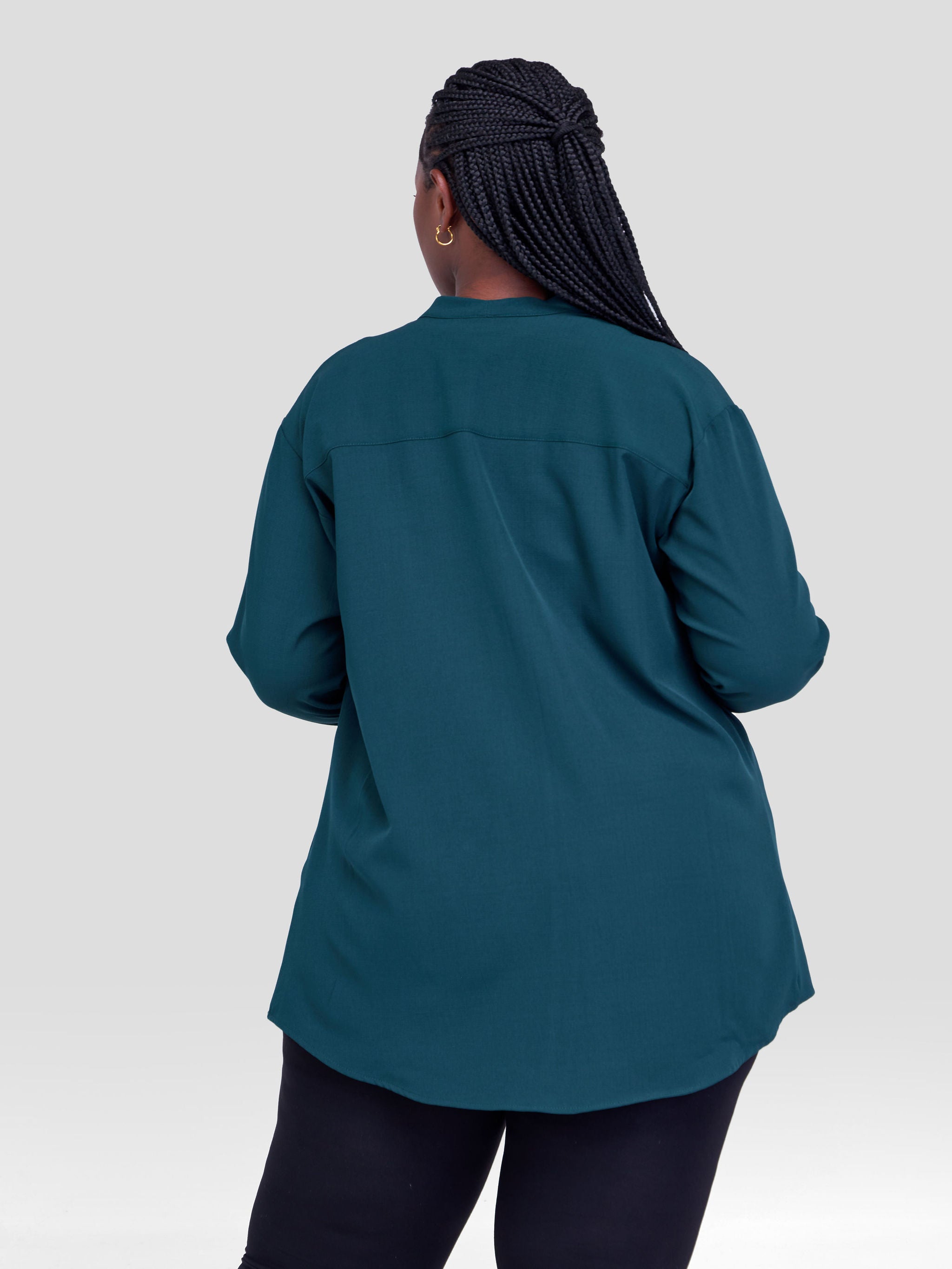 Vivo Zahari Long Sleeve Shirt - Dark Green