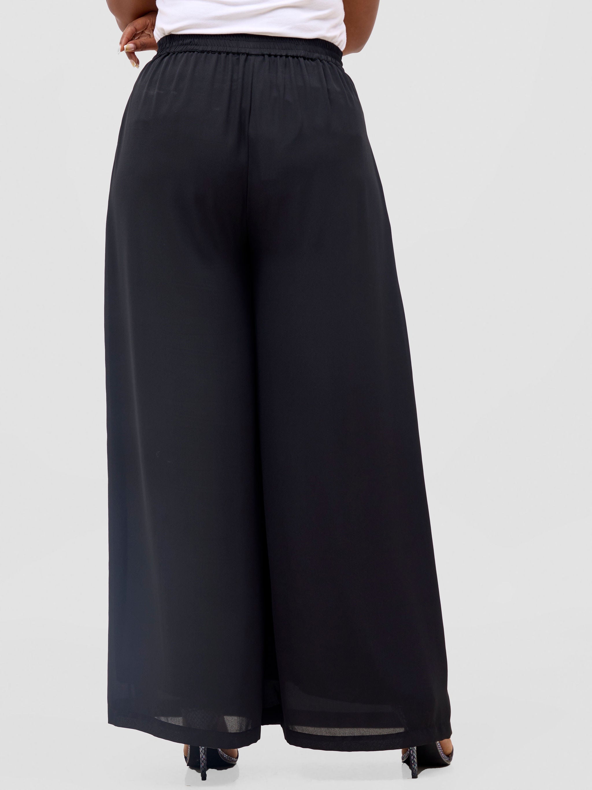 Vivo Meli Chiffon Pants - Black