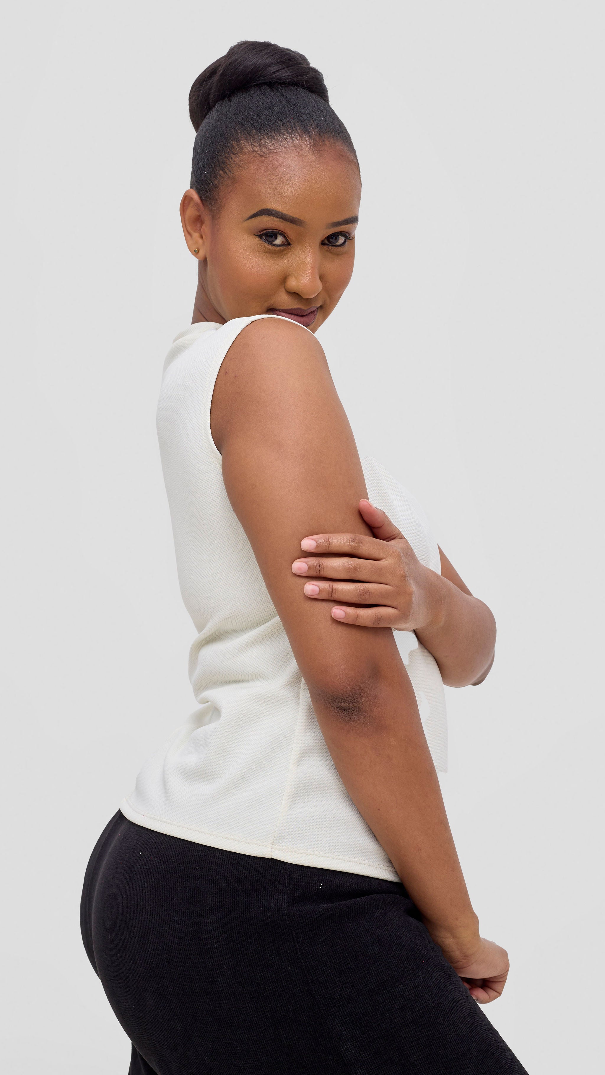 Vivo Alani Boat Neck Top - White