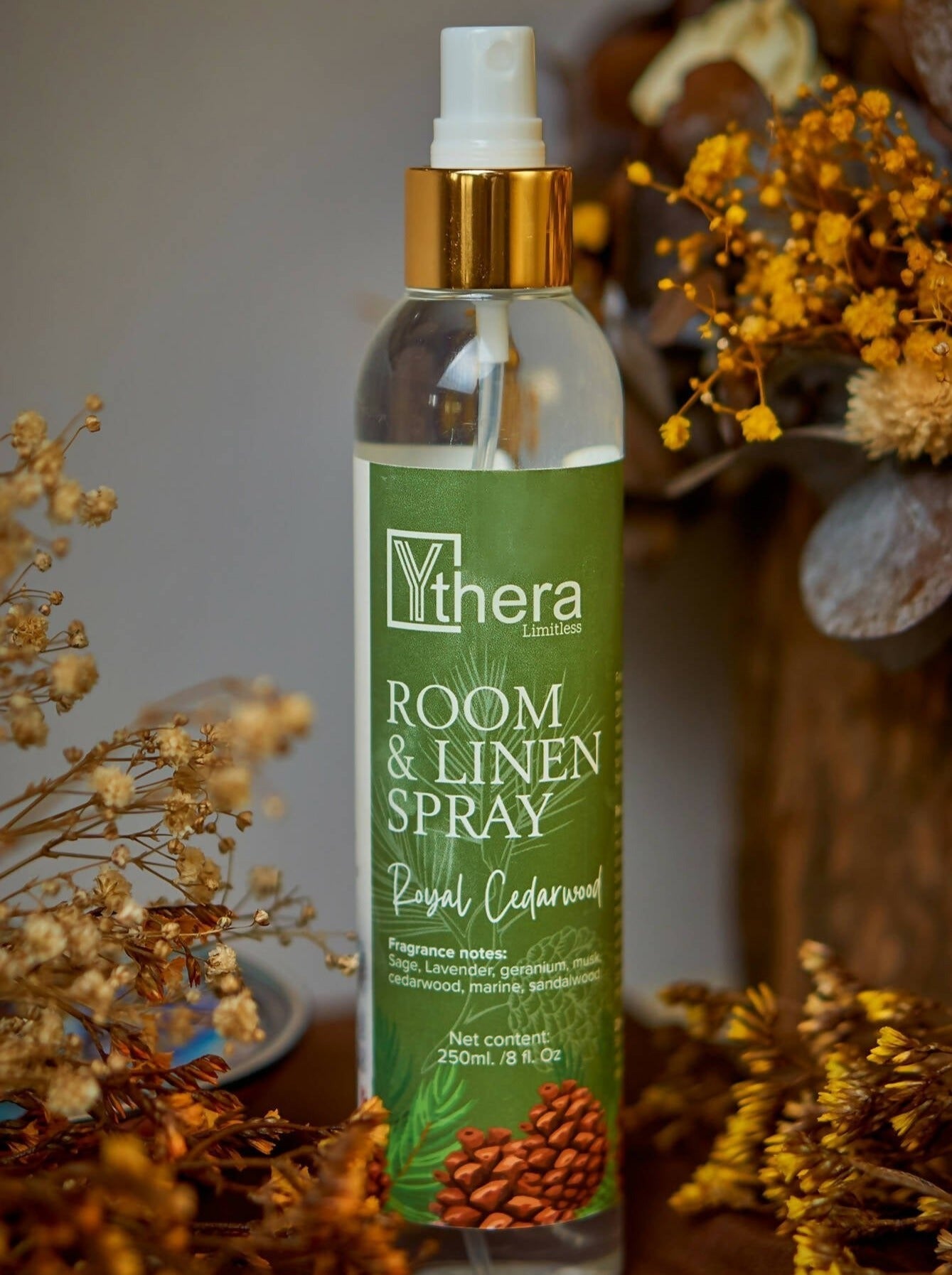 Ythera Royal Cedarwood Room & Linen Spray 250ml - Shopzetu