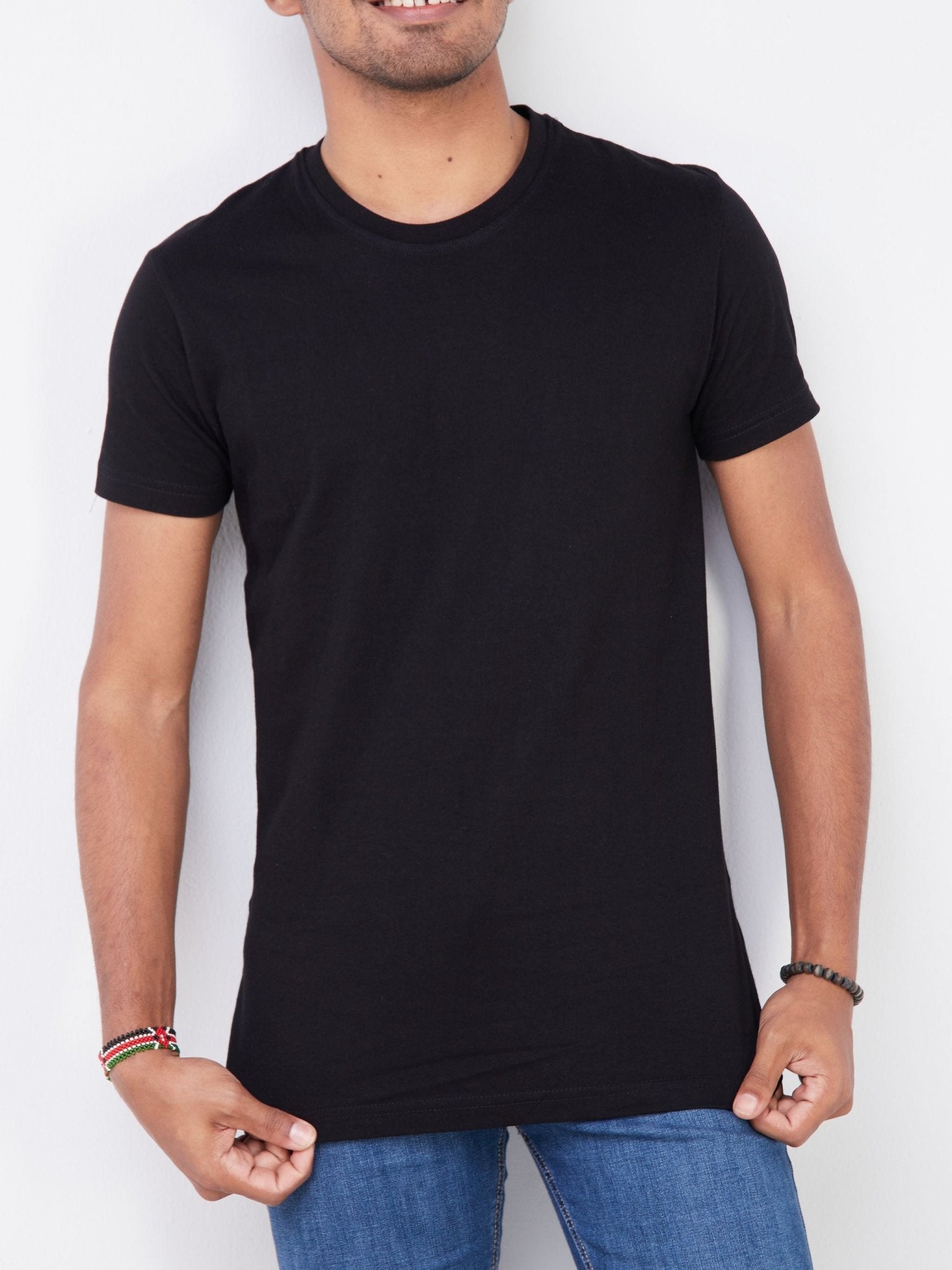 King's Collection Unisex Round Neck T-shirt - Black - Shop Zetu Kenya