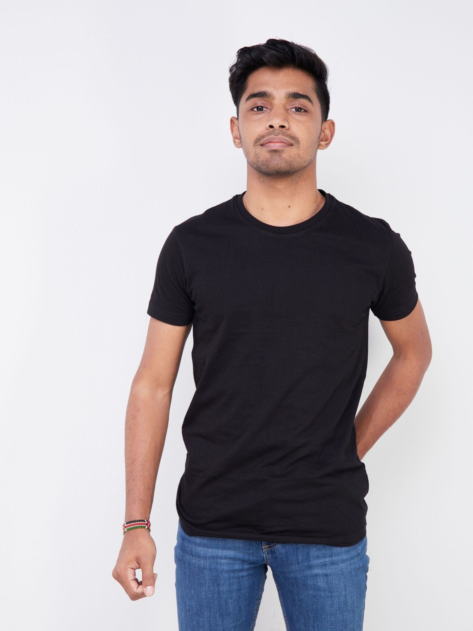 King's Collection Unisex Round Neck T-shirt - Black - Shop Zetu Kenya