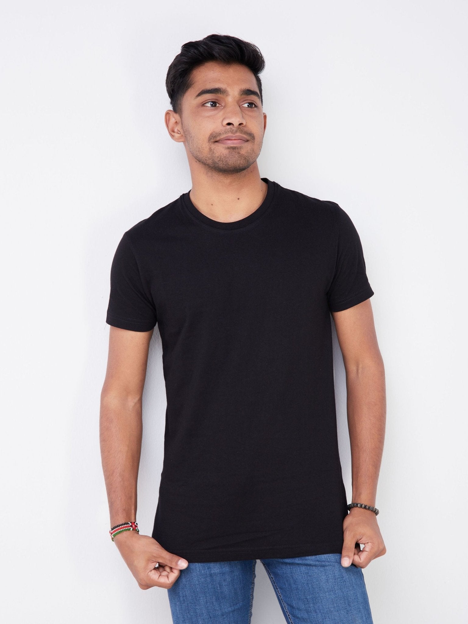 King's Collection Unisex Round Neck T-shirt - Black - Shop Zetu Kenya