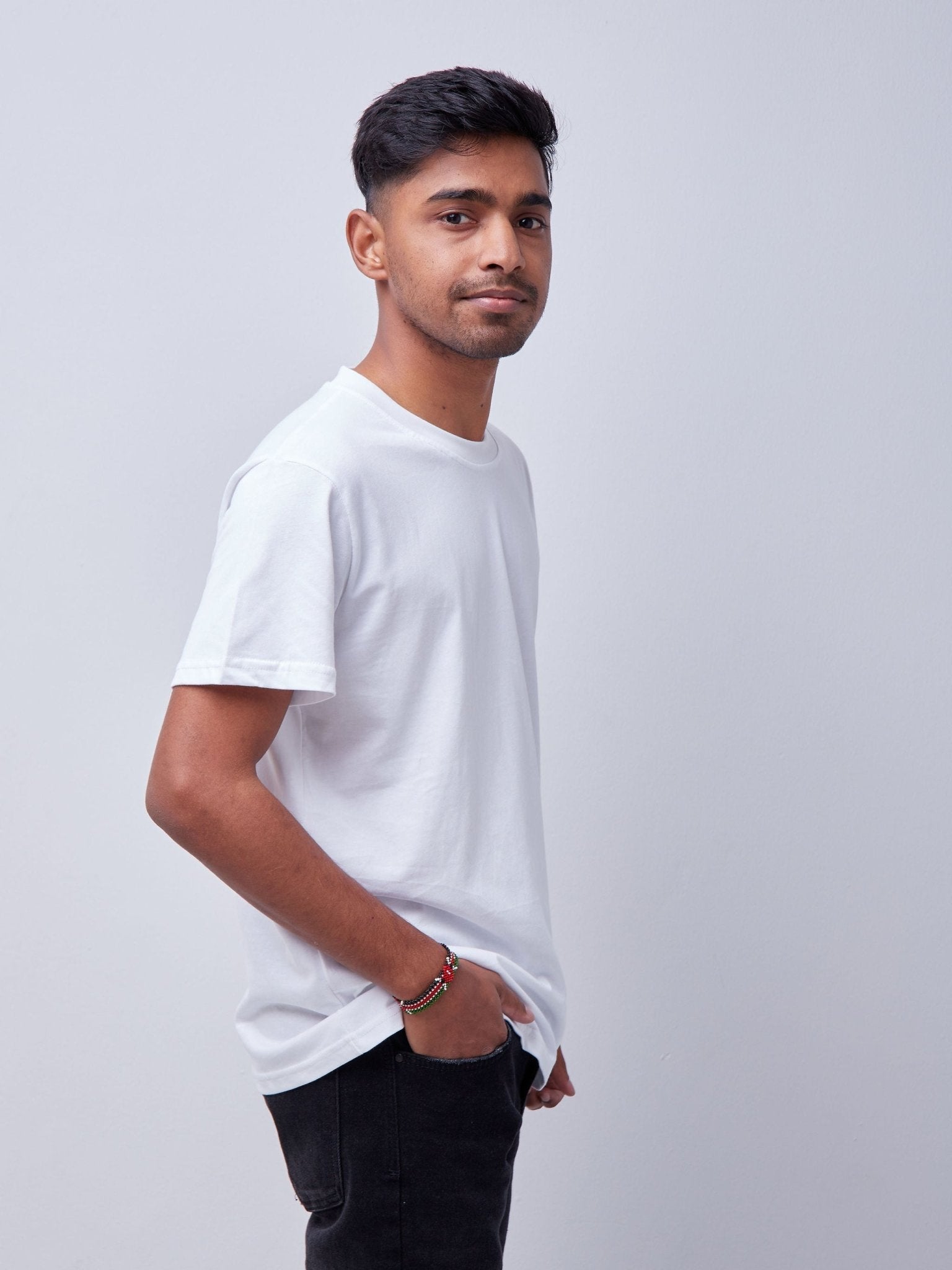 King's Collection Unisex Round Neck T-shirt - White - Shop Zetu Kenya