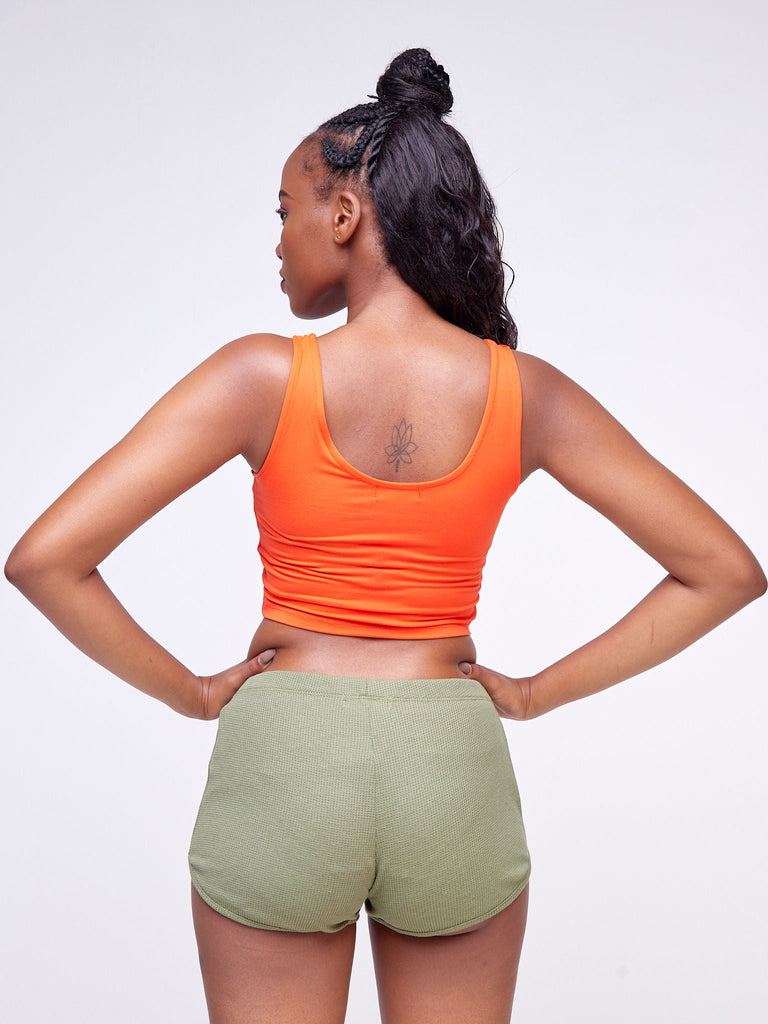 Popular 21 Thermal Binding Hem Shorts - Olive - Shop Zetu Kenya