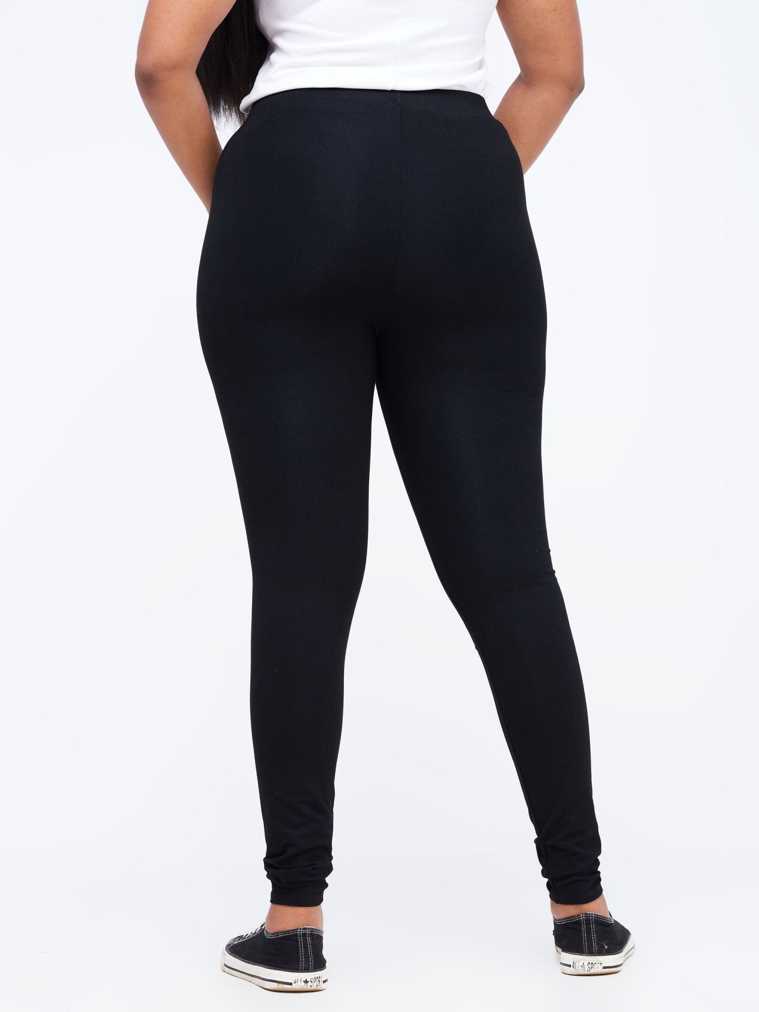 Zetu Basic Leggings - Black - Shop Zetu Kenya