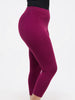 Zoya Capri Leggings - Burgundy - Shopzetu