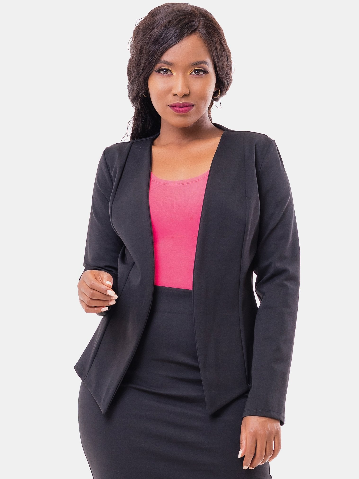 Vivo Victoria Panelled Jacket - Black - Shop Zetu