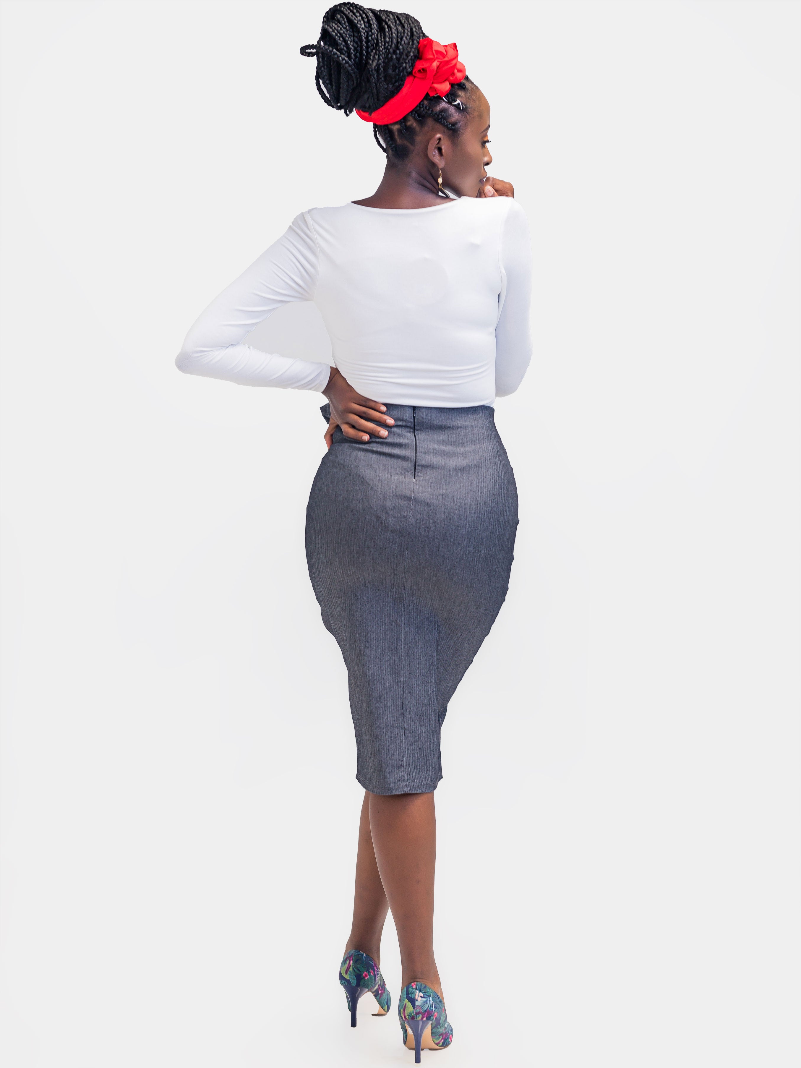 Vivo Desiree Tie Skirt - Grey