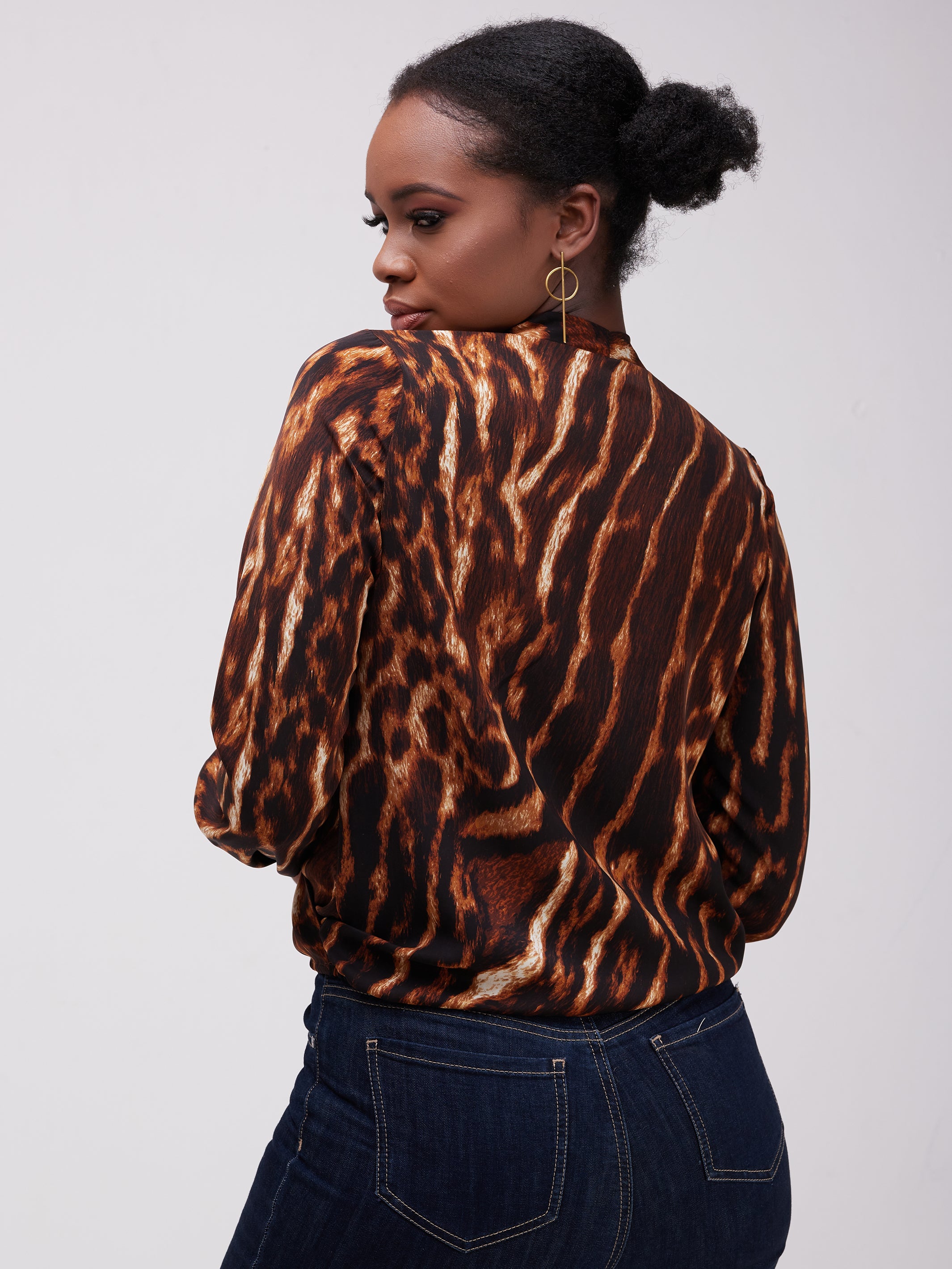 Safari Talek Lap - Over Top - Brown Tiger Print