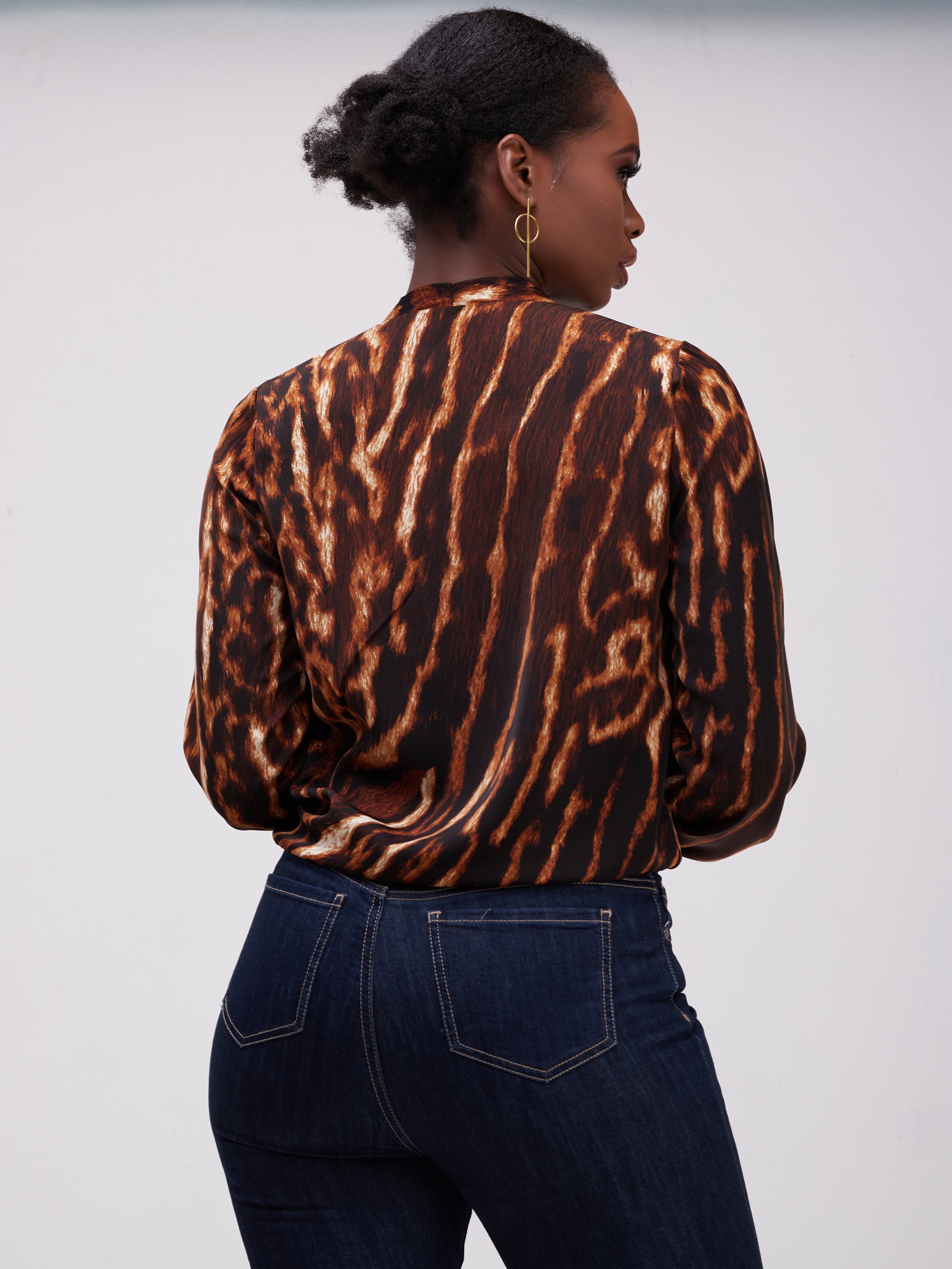 Safari Talek Lap - Over Top - Brown Tiger Print