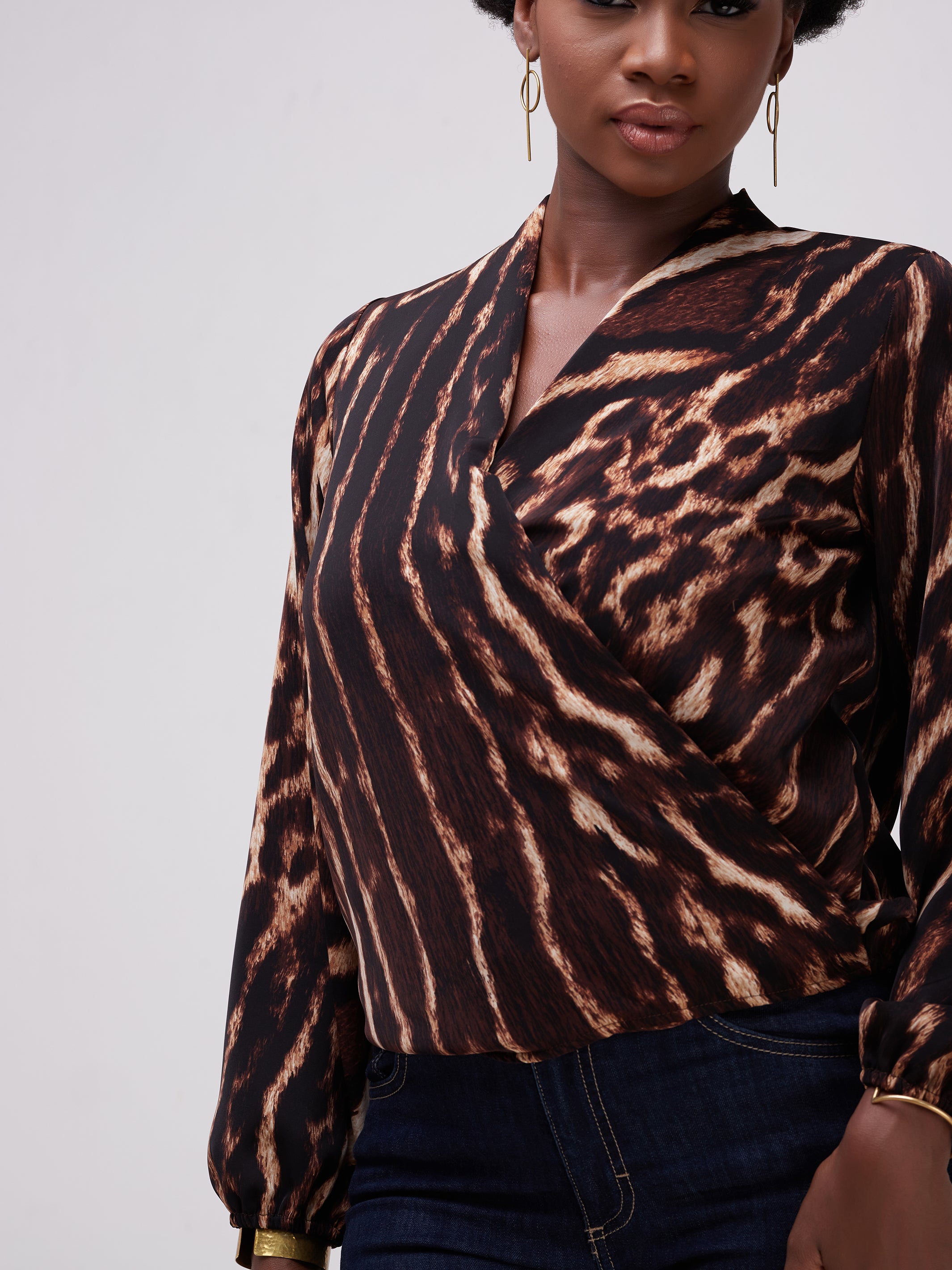 Safari Talek Lap - Over Top - Chocolate Tiger Print