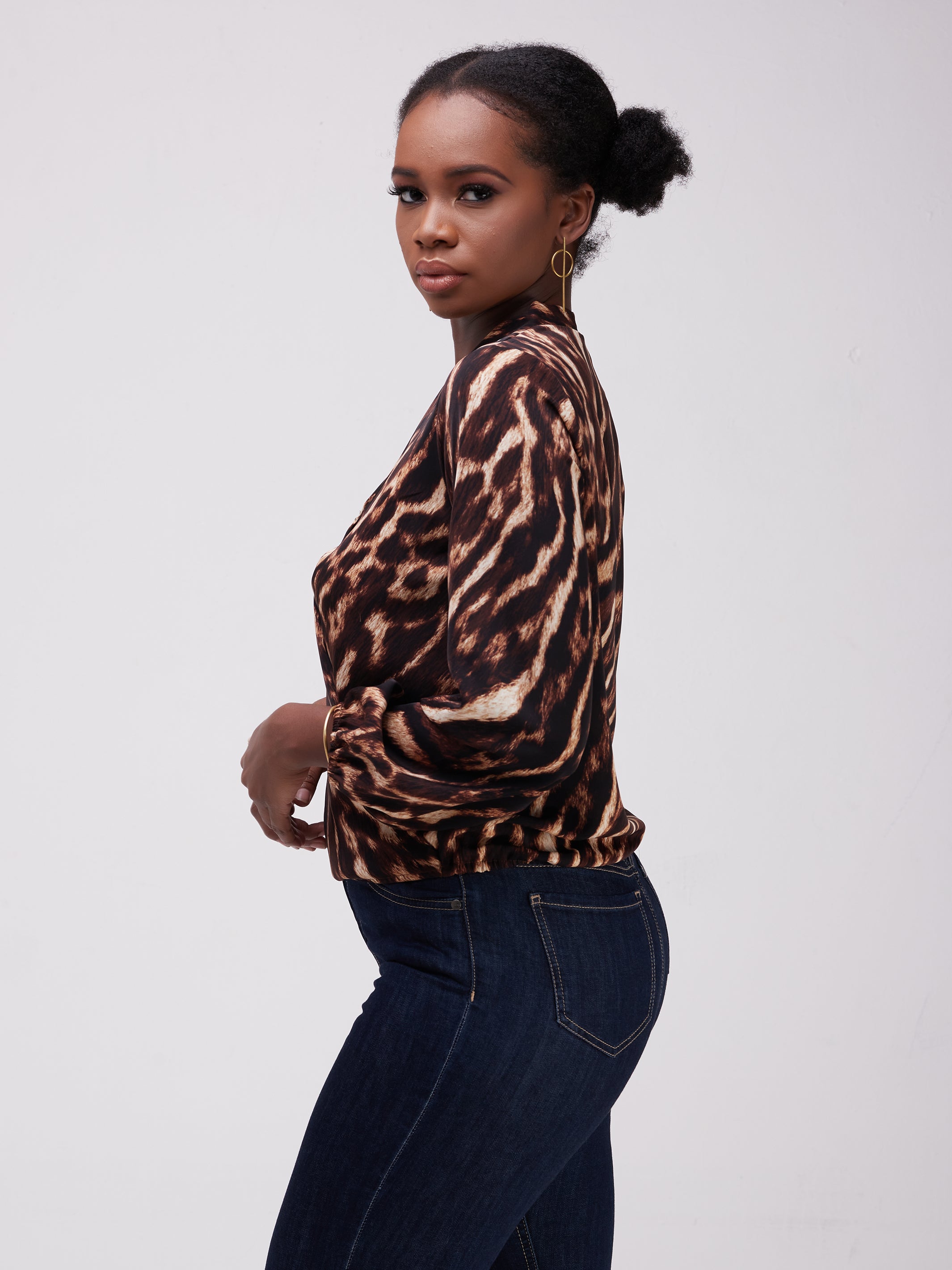 Safari Talek Lap - Over Top - Chocolate Tiger Print