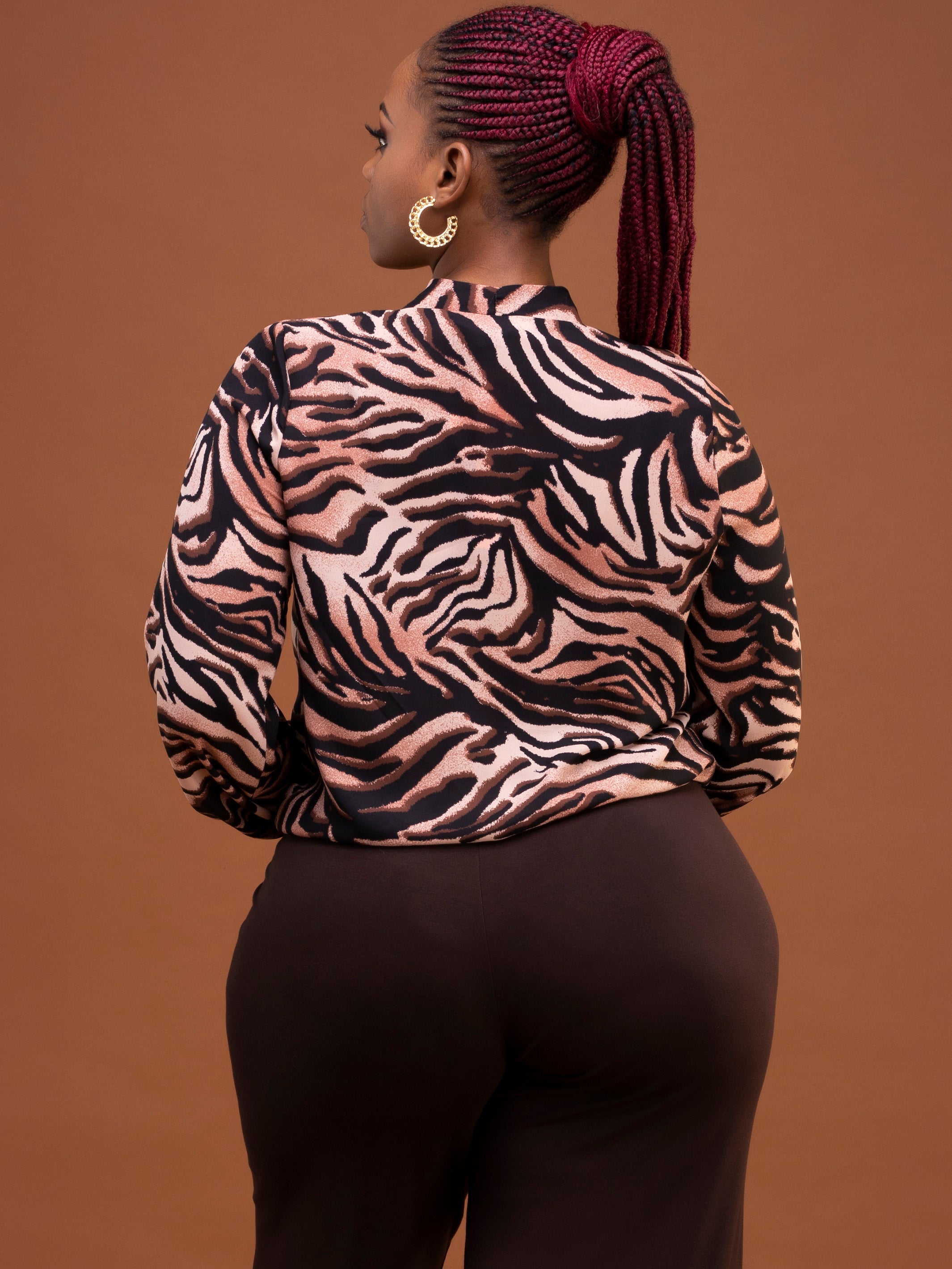 Safari Talek Lap - Over Top - Rust Tiger Print