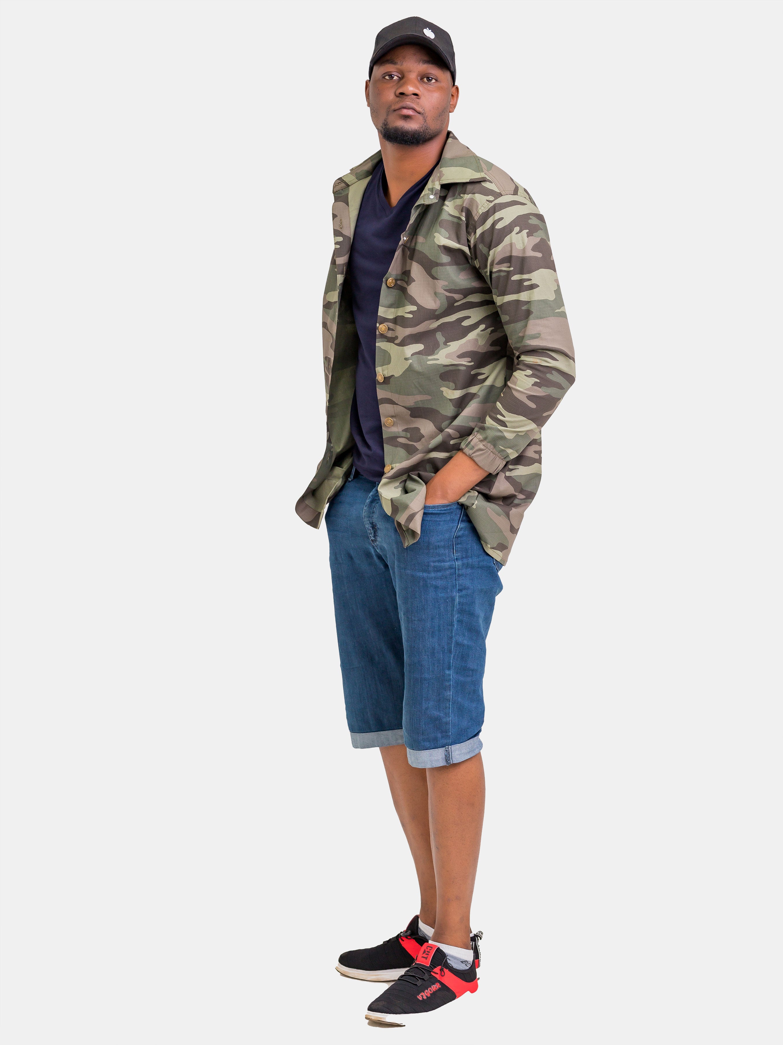 Zoya Unisex Oversized Jacket - Camouflage